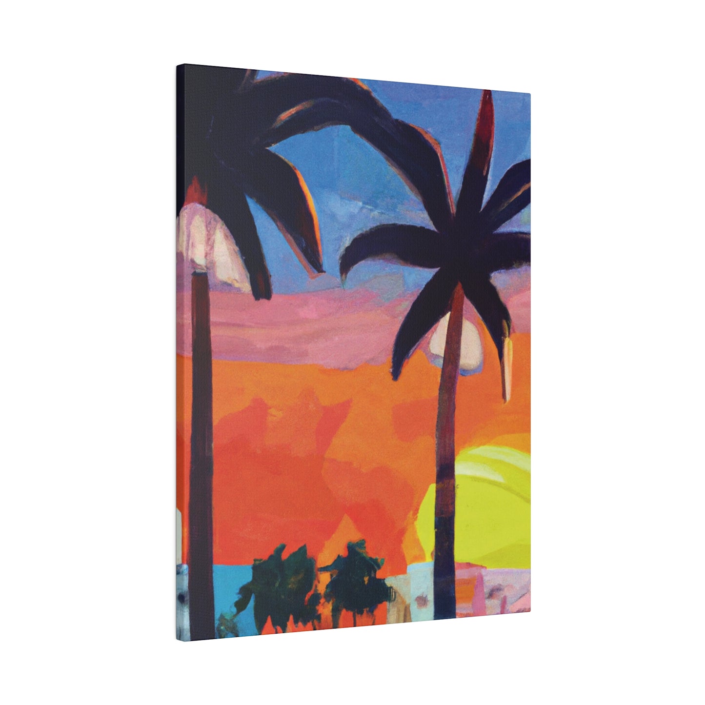 7368X - Miami Beach Sunset Painting Print | Miami | Beach | Sunset | Poster | Home Decor | Wall Art | Canvas