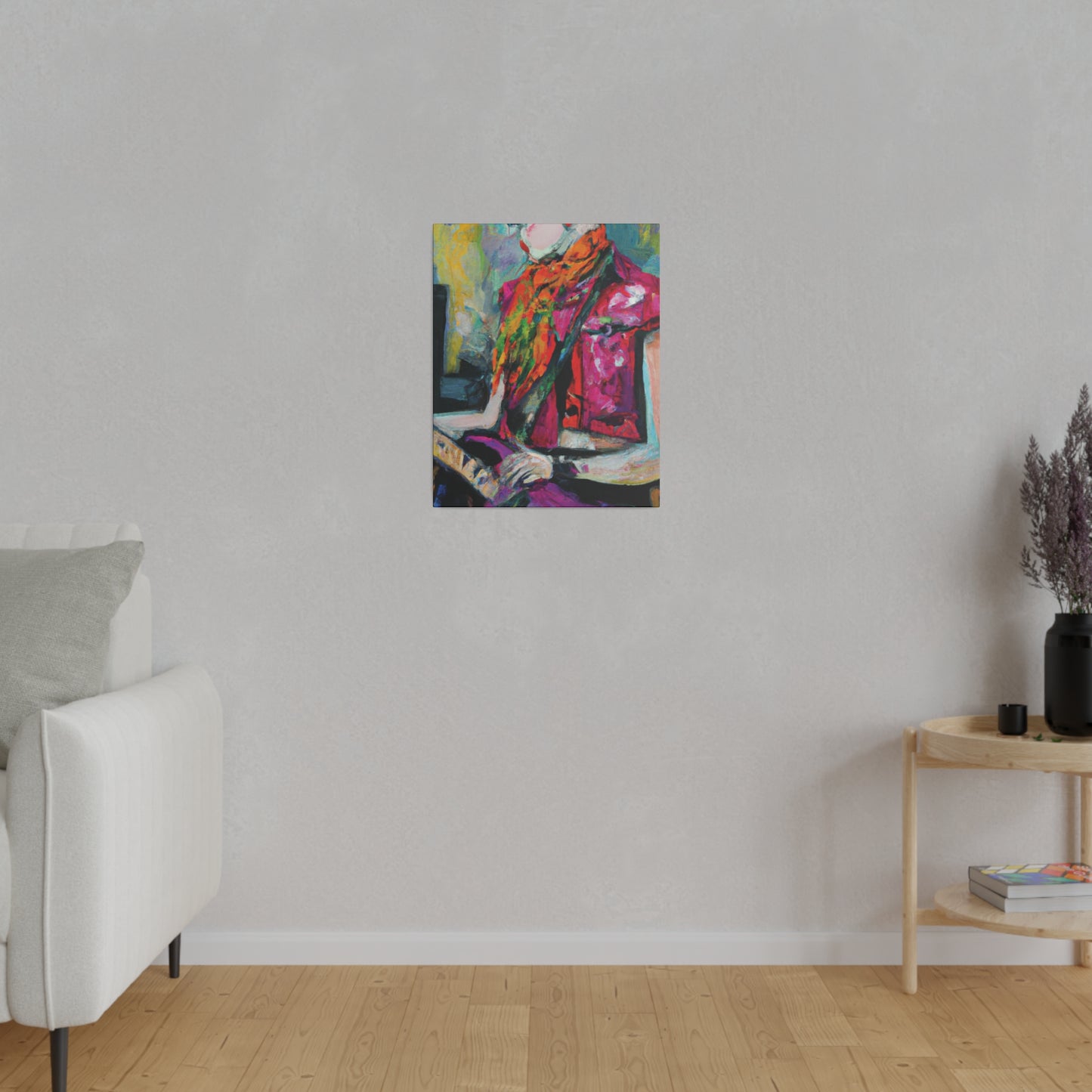 9053L - Rockstar Oil Painting Style Print | Poster | Home Decor | Wall Art | Music Art | Canvas