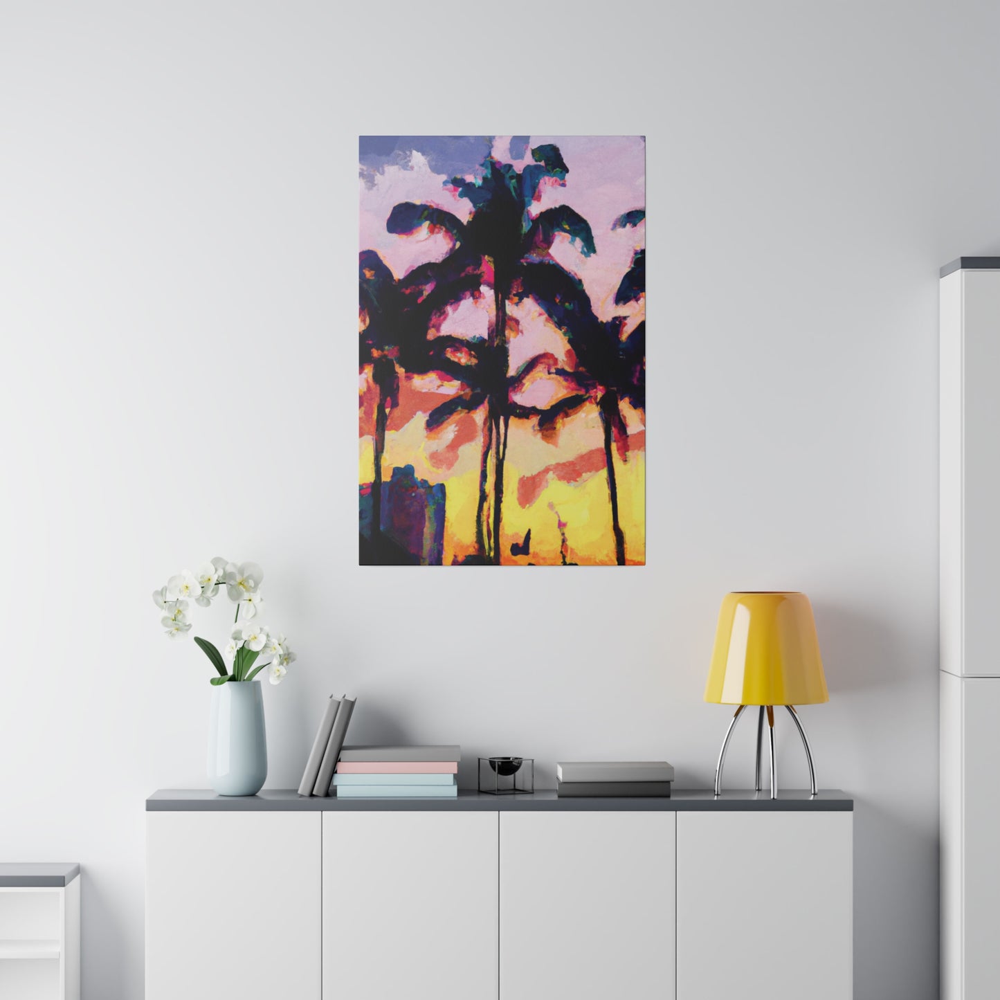 3398S - Miami Beach Sunset Painting Print | Miami | Beach | Sunset | Poster | Home Decor | Wall Art | Canvas