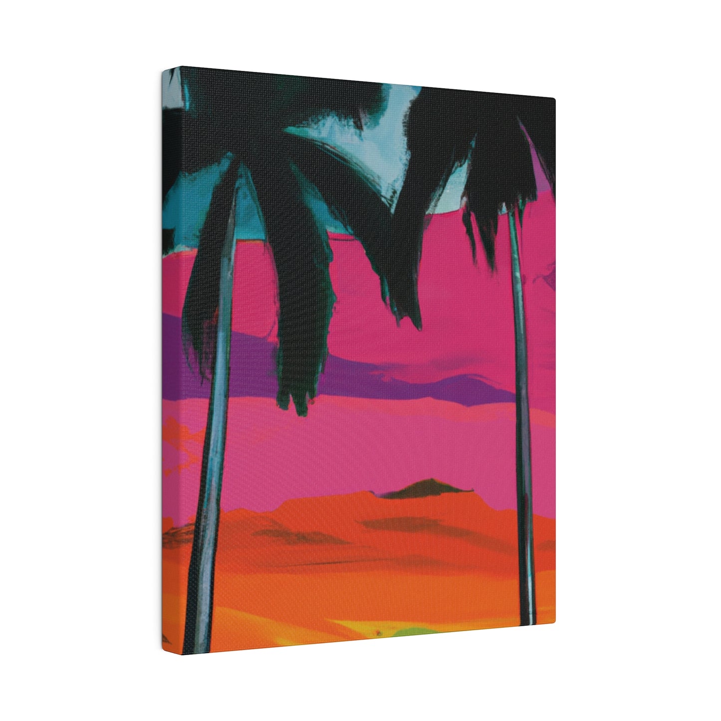 9027A - Miami Beach Sunset Painting Print | Miami | Beach | Sunset | Poster | Home Decor | Wall Art | Canvas