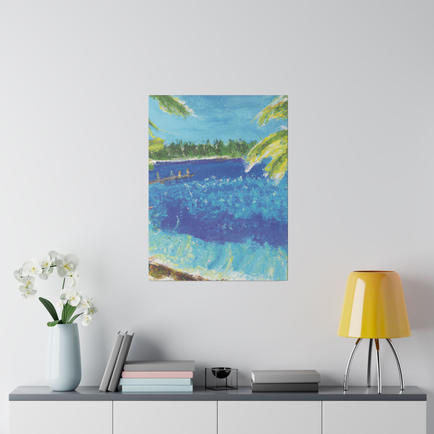 9673H - Bahamas Ocean Painting Print | Bahamas | Ocean | Beach | Poster | Home Decor | Wall Art | Canvas