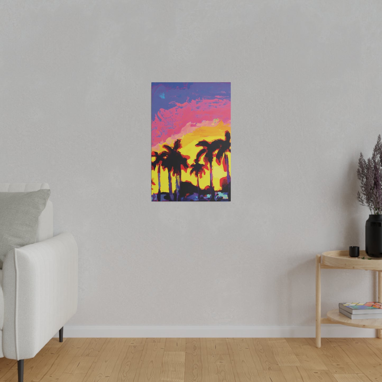 9284G - Miami Beach Sunset Painting Print | Miami | Beach | Sunset | Poster | Home Decor | Wall Art | Canvas