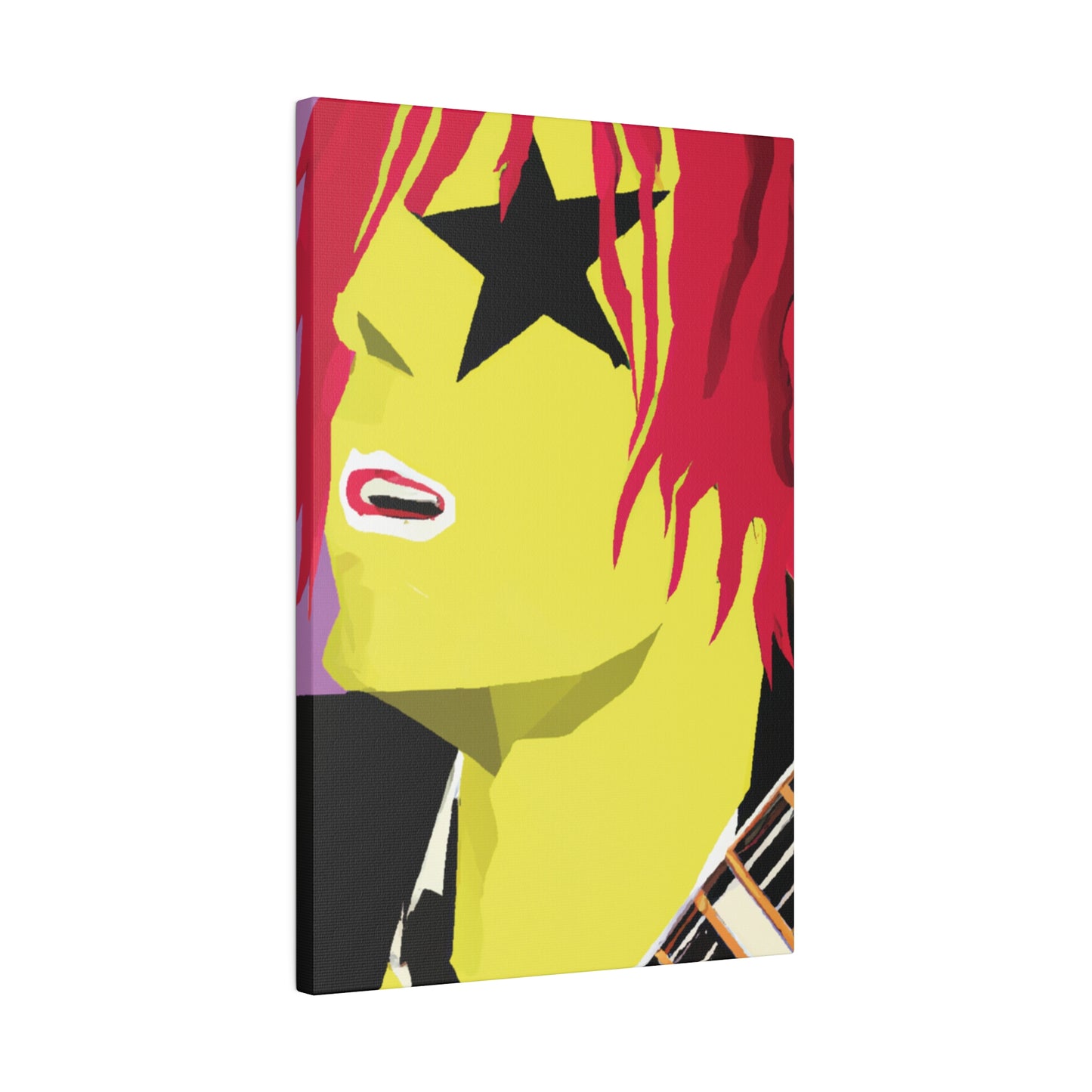 3268R - Rockstar Painting Print | Face | Abstract | Poster | Home Decor | Wall Art | Music Art | Canvas