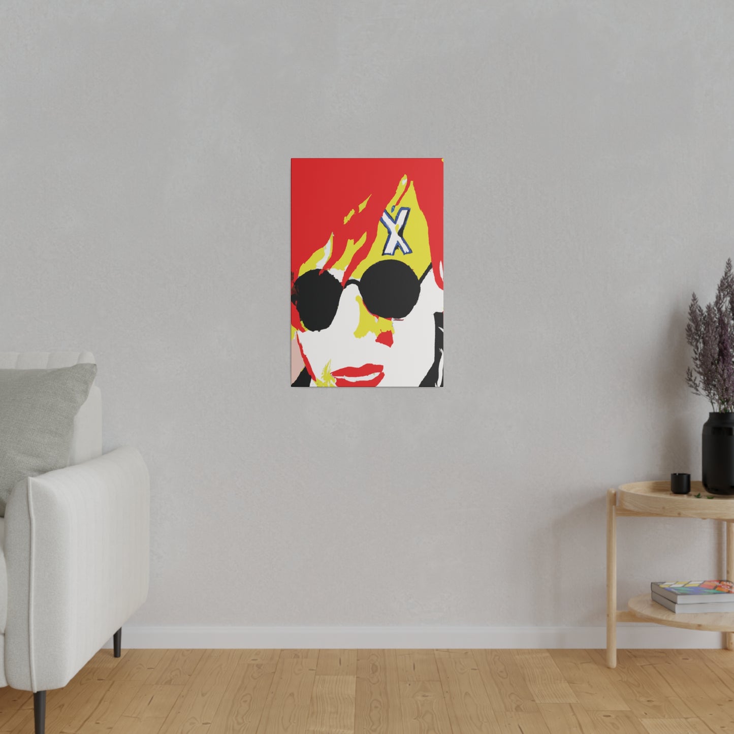 3281Z - Rockstar Painting Print | Face | Abstract | Poster | Home Decor | Wall Art | Music Art | Canvas