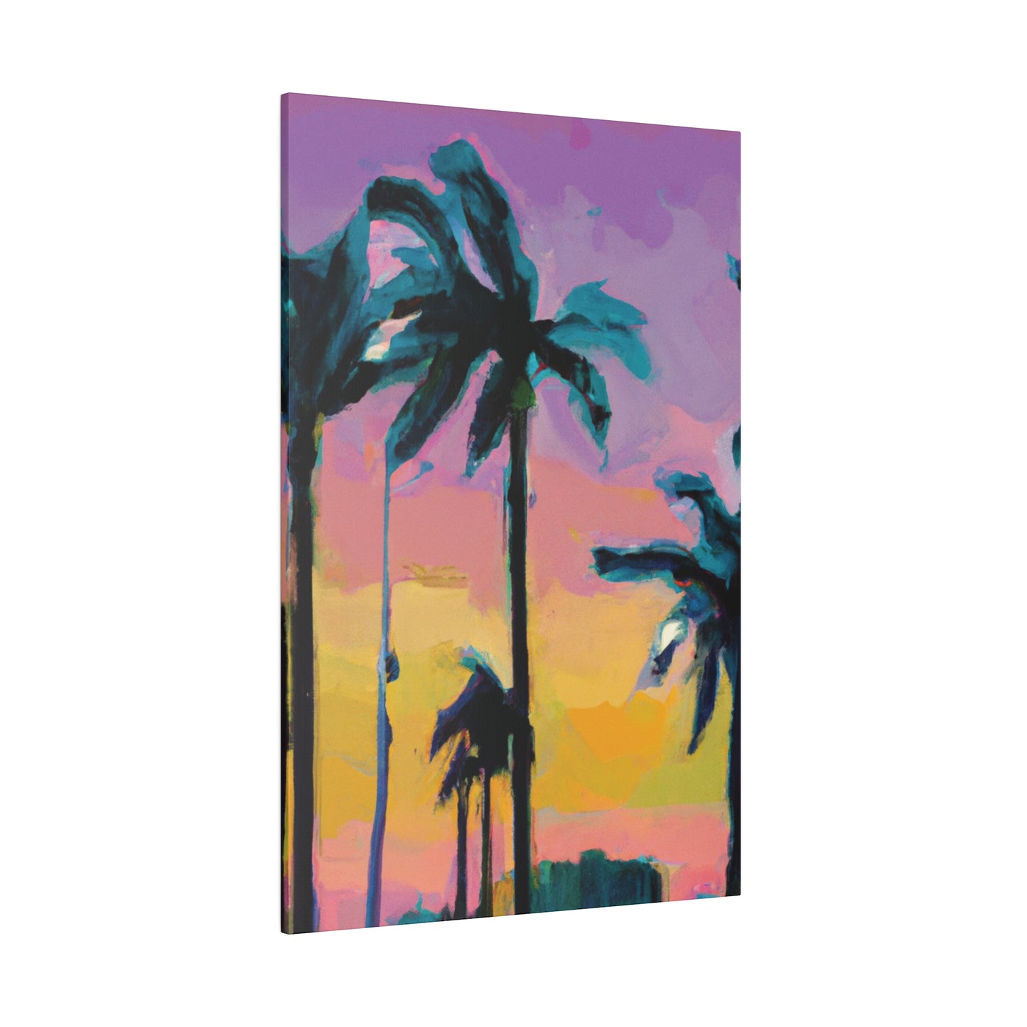 510K - Miami Beach Sunset Painting Print | Miami | Beach | Sunset | Poster | Home Decor | Wall Art | Canvas