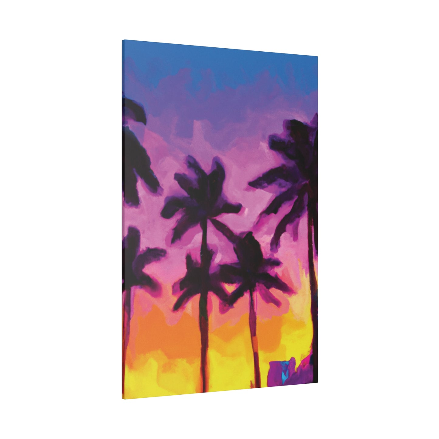 7395T - Miami Beach Sunset Painting Print | Miami | Beach | Sunset | Poster | Home Decor | Wall Art | Canvas