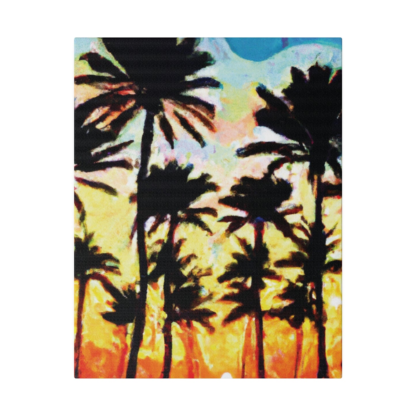 4555V - Miami Beach Sunset Painting Print | Miami | Beach | Sunset | Poster | Home Decor | Wall Art | Canvas