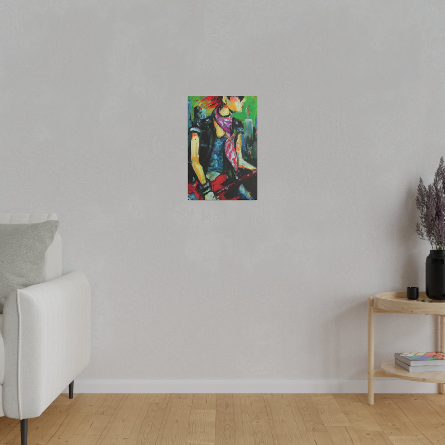 5198V - Rockstar Oil Painting Style Print | Poster | Home Decor | Wall Art | Music Art | Canvas