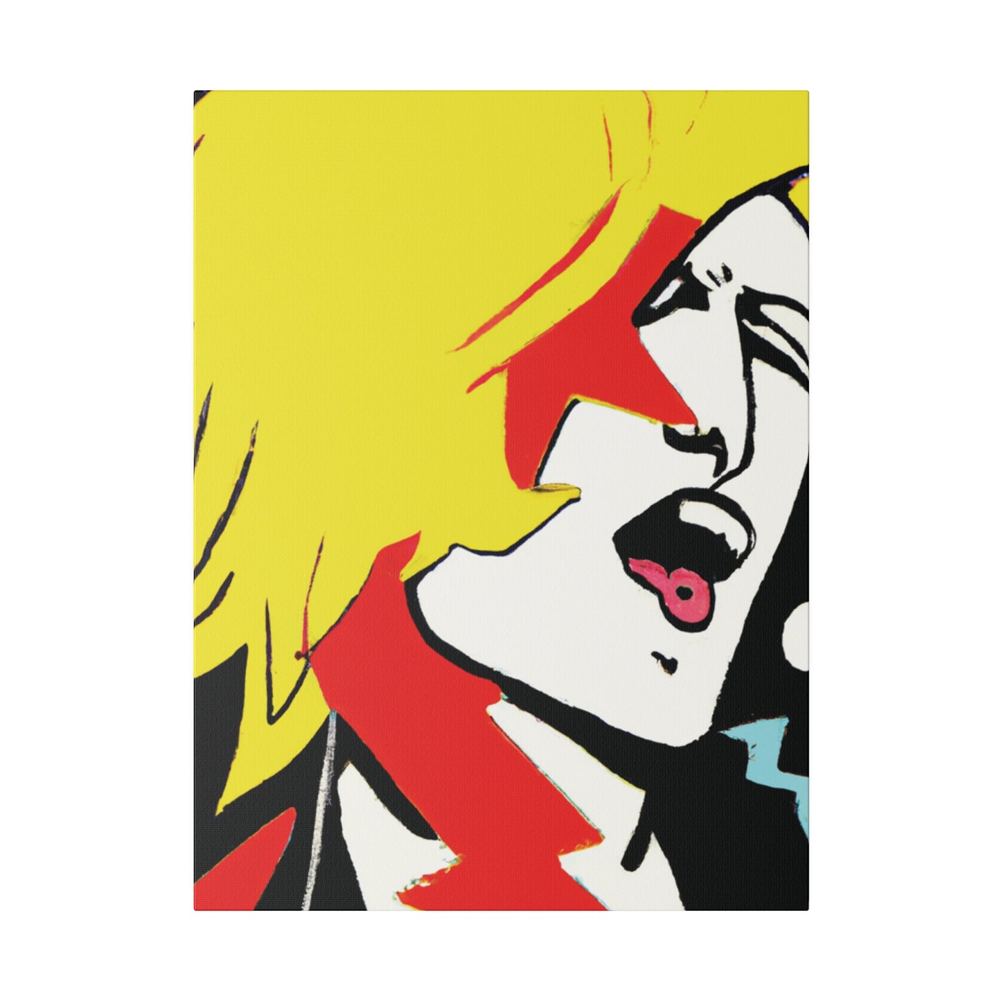 6373A - Rockstar Painting Print | Face | Abstract | Poster | Home Decor | Wall Art | Music Art | Canvas