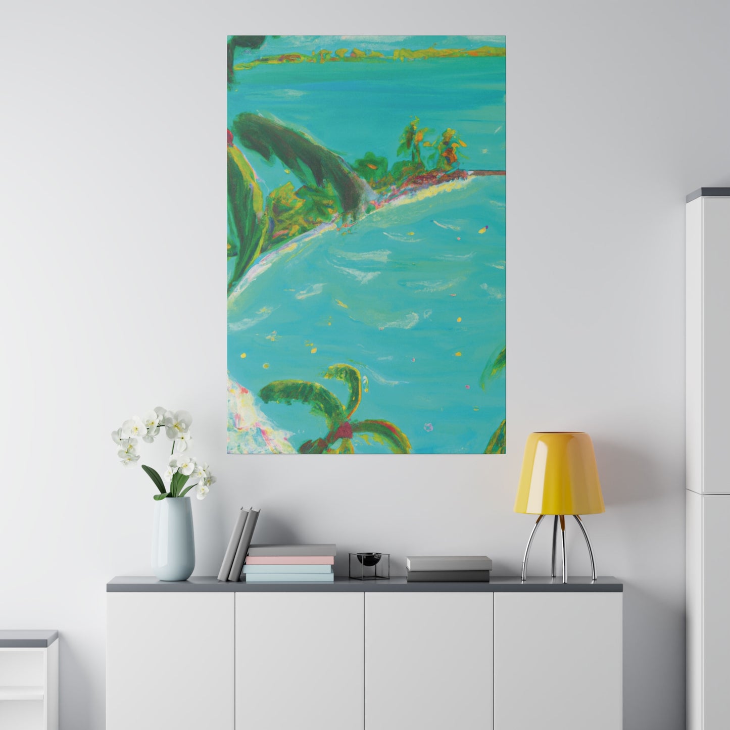 1935K - Bahamas Ocean Painting Print | Bahamas | Ocean | Beach | Poster | Home Decor | Wall Art | Canvas