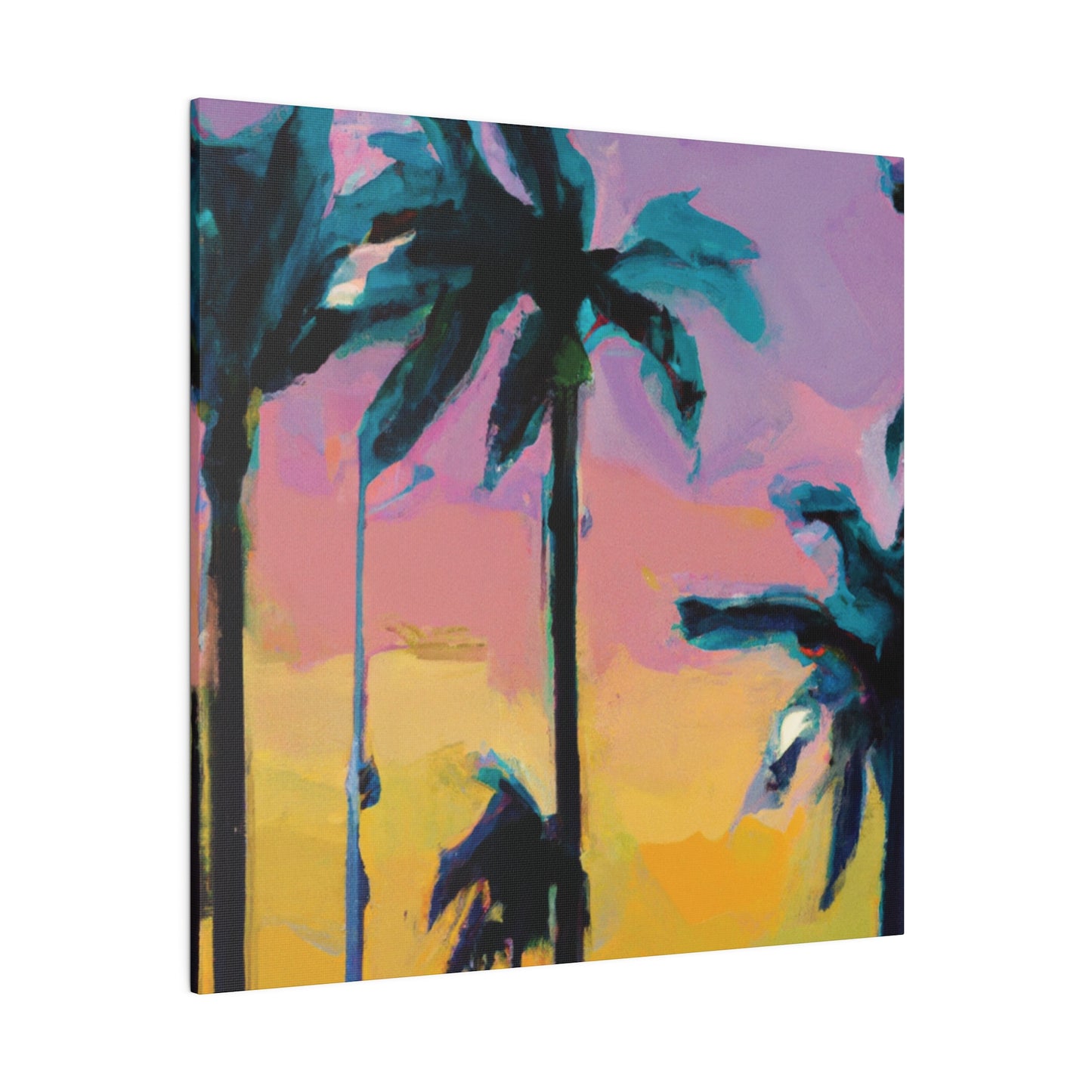 510K - Miami Beach Sunset Painting Print | Miami | Beach | Sunset | Poster | Home Decor | Wall Art | Canvas