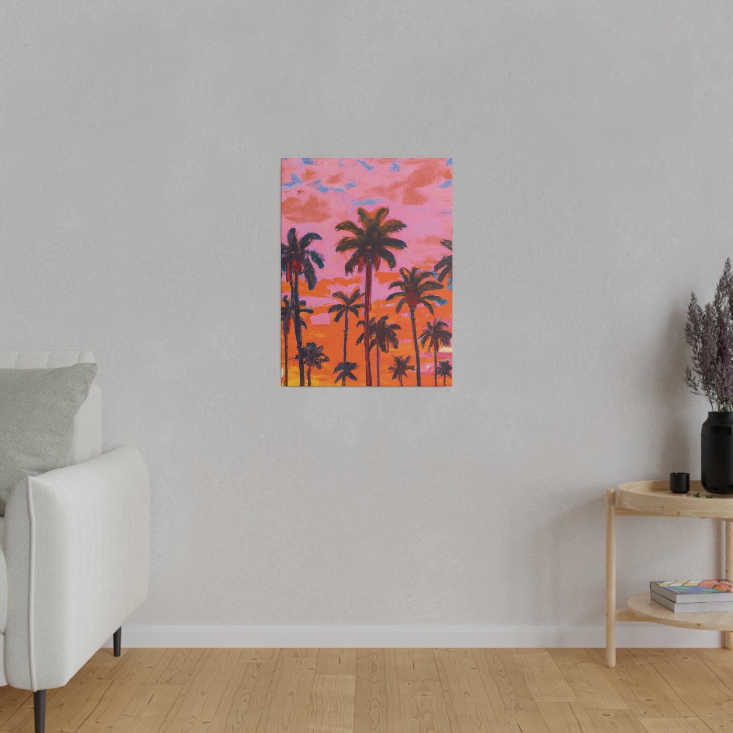 9385A - Miami Beach Sunset Painting Print | Miami | Beach | Sunset | Poster | Home Decor | Wall Art | Canvas