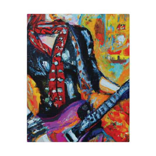 7342P - Rockstar Oil Painting Style Print | Poster | Home Decor | Wall Art | Music Art | Canvas