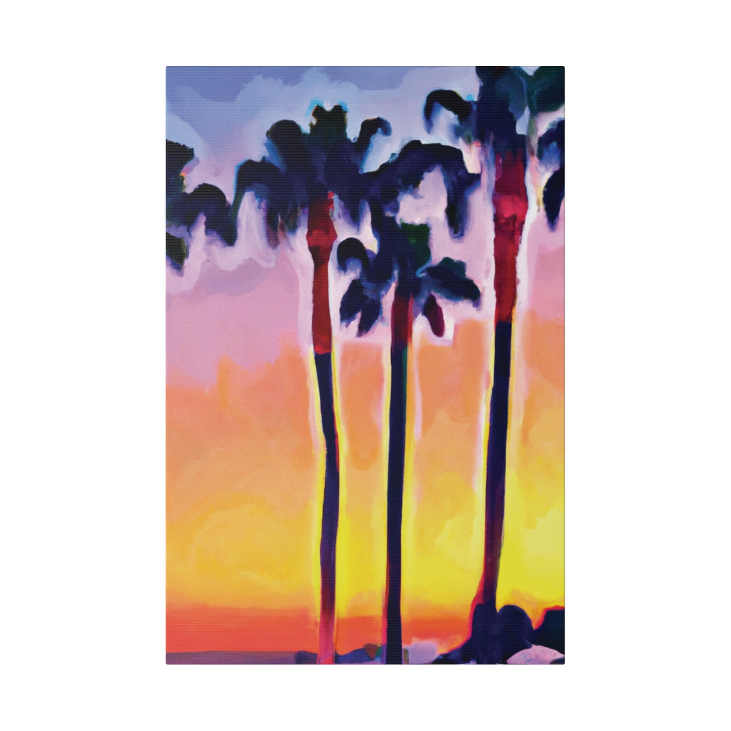 7116C - Miami Beach Sunset Painting Print | Miami | Beach | Sunset | Poster | Home Decor | Wall Art | Canvas