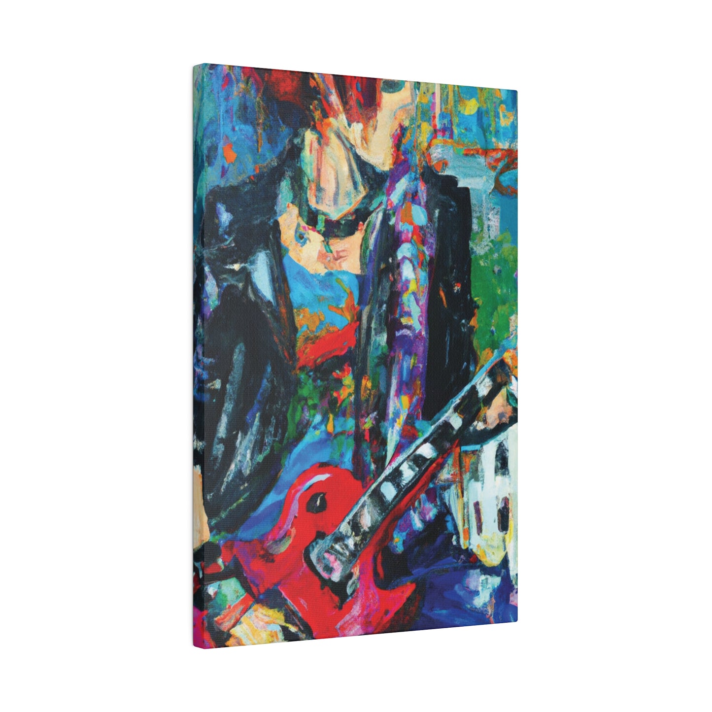 814T - Rockstar Oil Painting Style Print | Poster | Home Decor | Wall Art | Music Art | Canvas