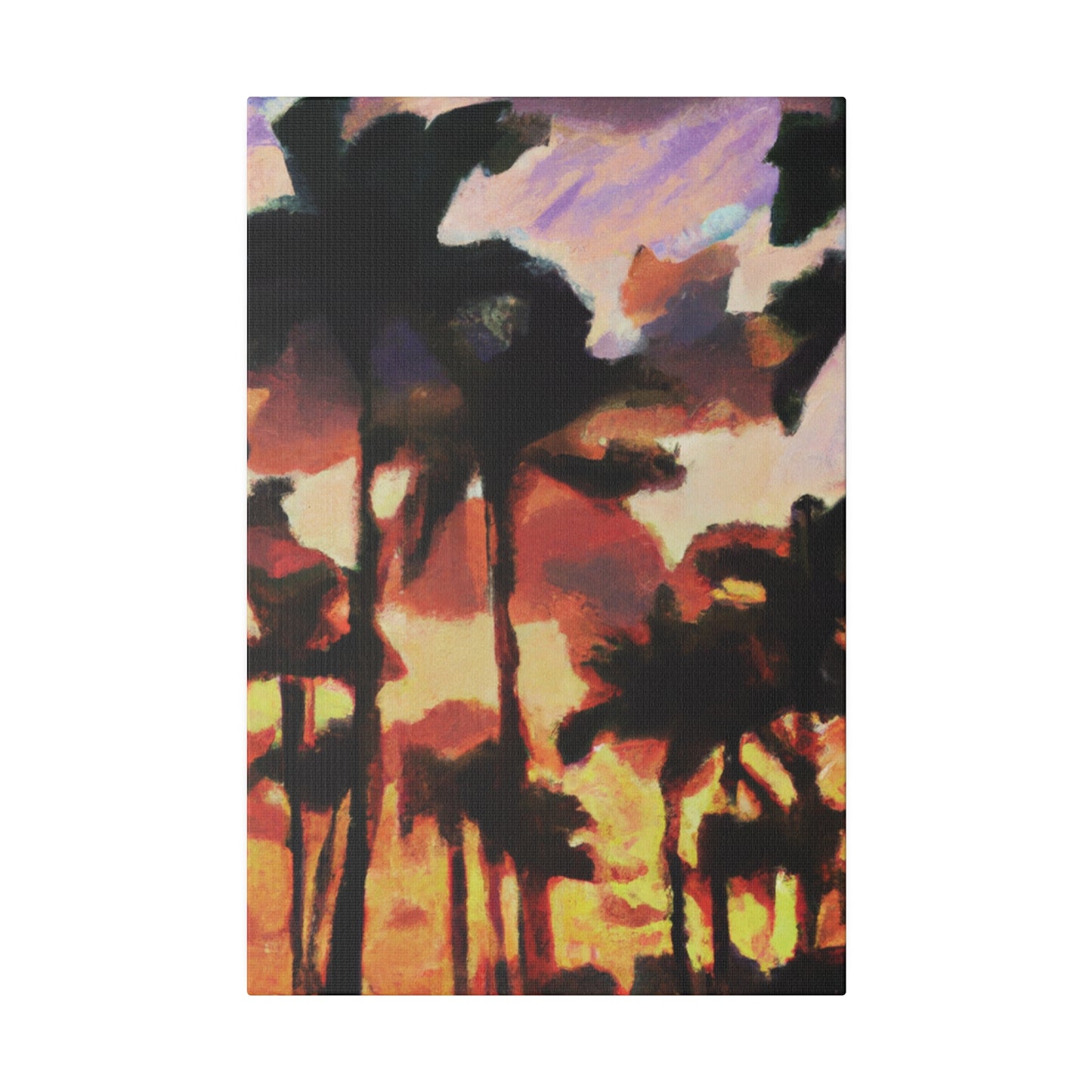 8396Z - Miami Beach Sunset Painting Print | Miami | Beach | Sunset | Poster | Home Decor | Wall Art | Canvas