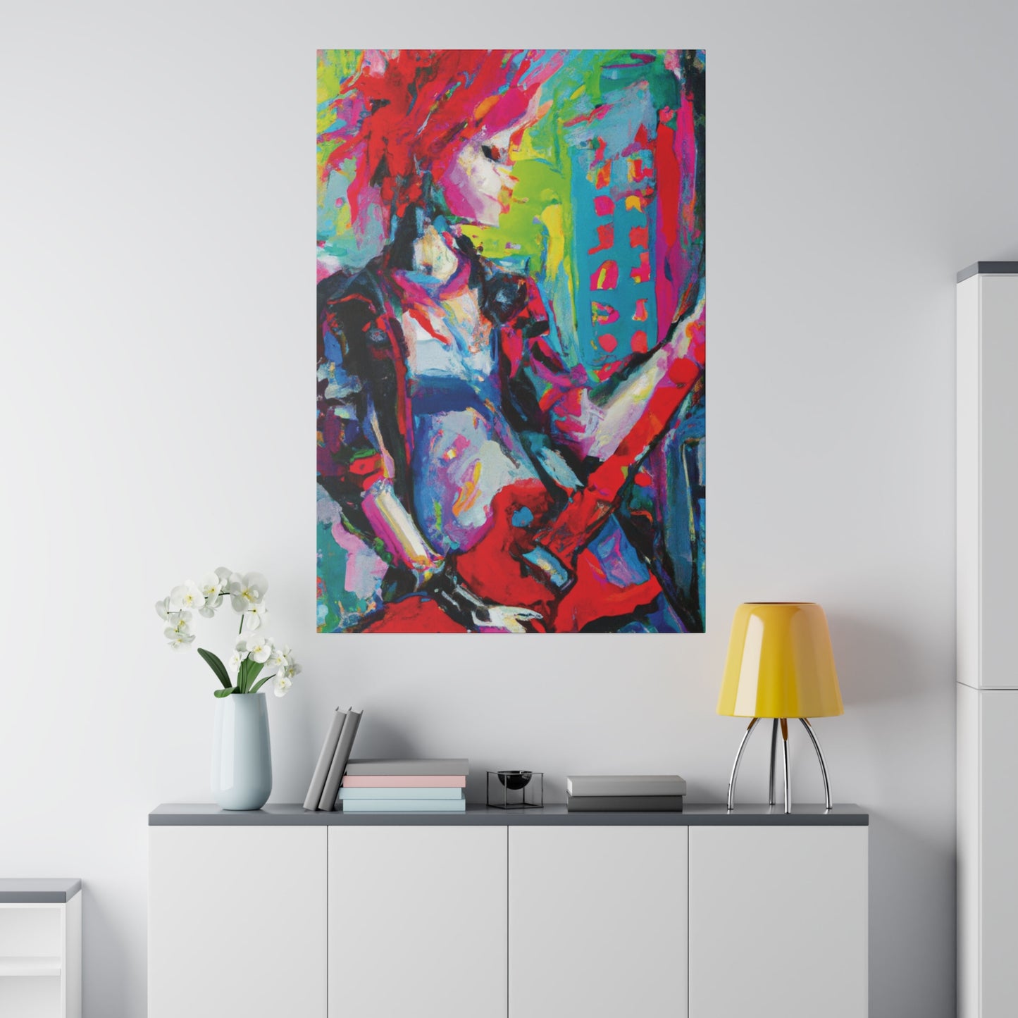 2177U - Rockstar Oil Painting Style Print | Poster | Home Decor | Wall Art | Music Art | Canvas