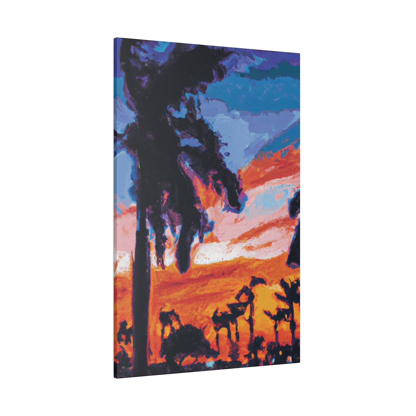 2761V - Miami Beach Sunset Painting Print | Miami | Beach | Sunset | Poster | Home Decor | Wall Art | Canvas