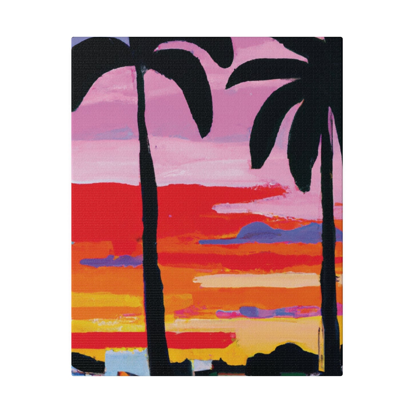 8284X - Miami Beach Sunset Painting Print | Miami | Beach | Sunset | Poster | Home Decor | Wall Art | Canvas