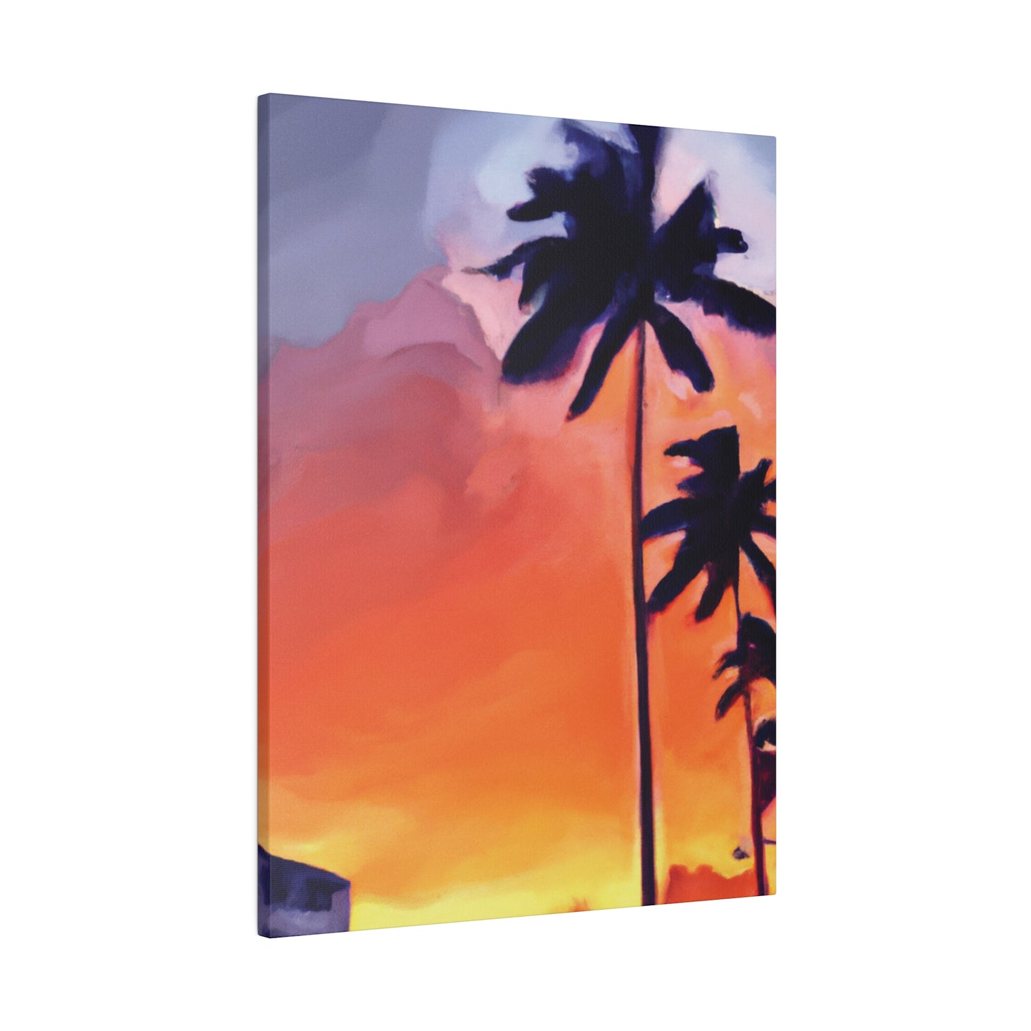 8625A - Miami Beach Sunset Painting Print | Miami | Beach | Sunset | Poster | Home Decor | Wall Art | Canvas