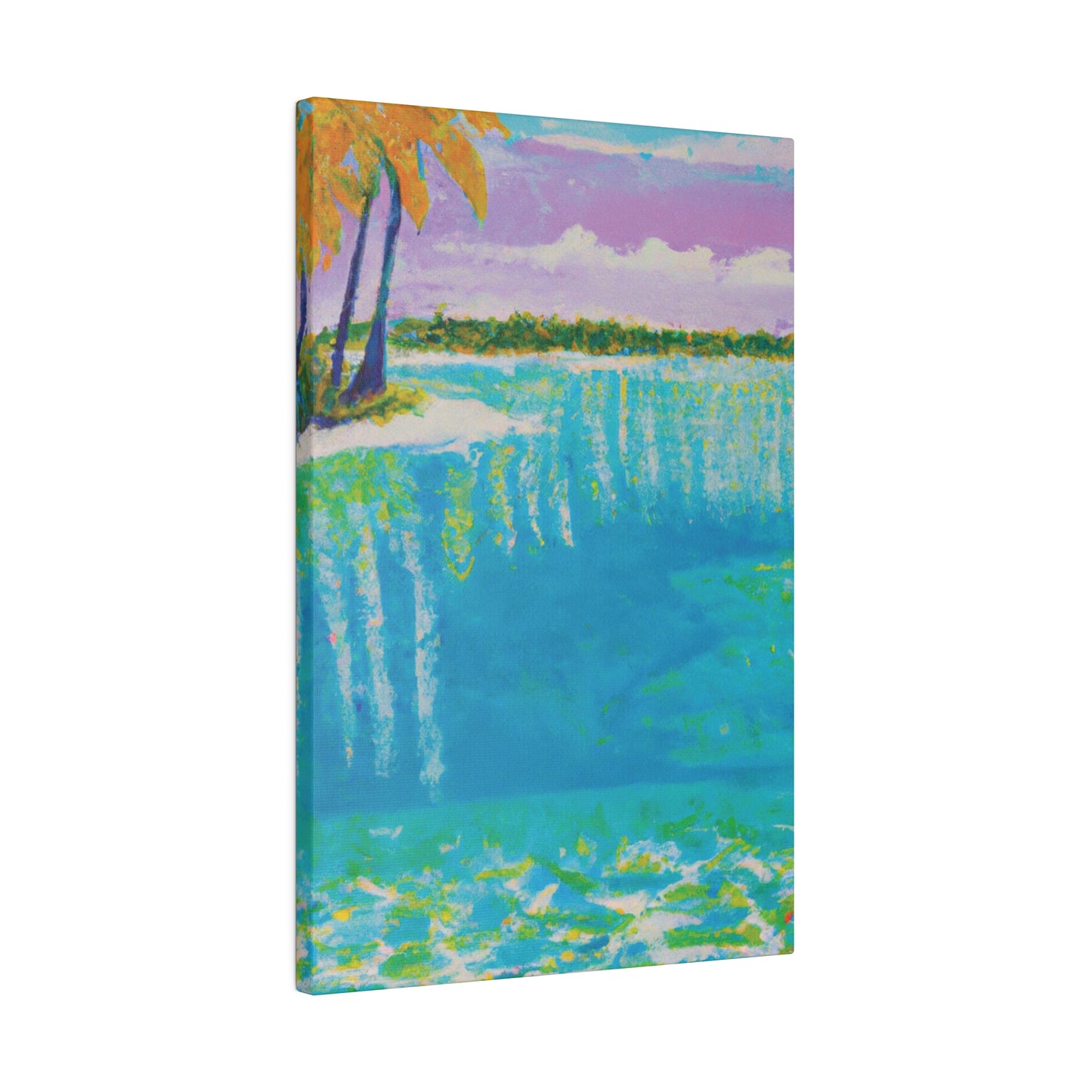 4568K - Bahamas Ocean Painting Print | Bahamas | Ocean | Beach | Poster | Home Decor | Wall Art | Canvas