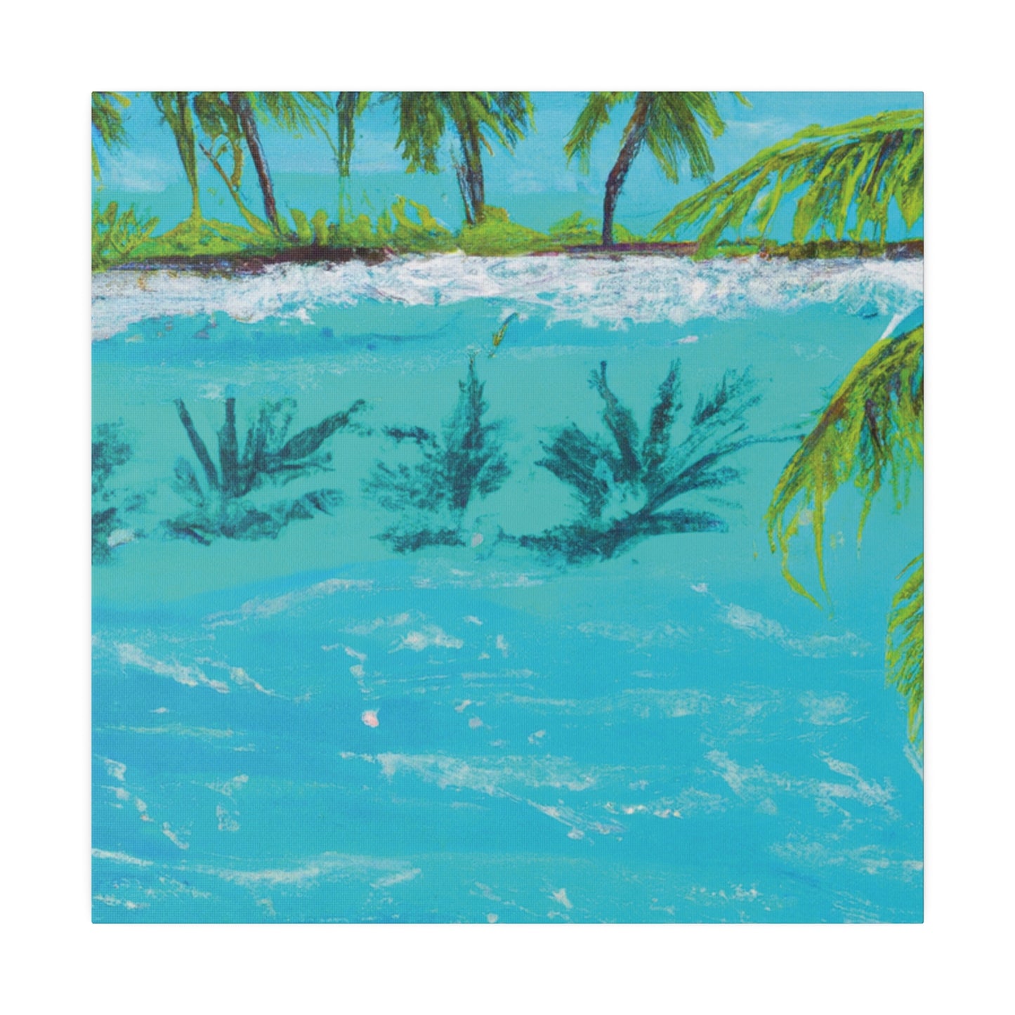 8321K - Bahamas Ocean Painting Print | Bahamas | Ocean | Beach | Poster | Home Decor | Wall Art | Canvas