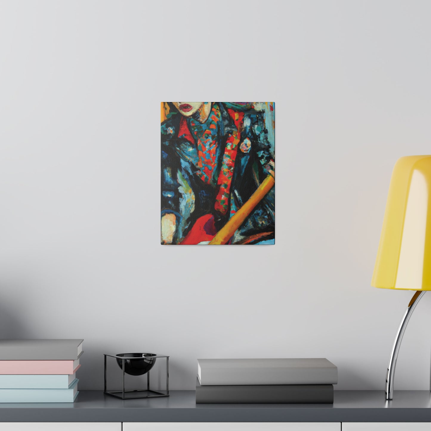 9697B - Rockstar Oil Painting Style Print | Poster | Home Decor | Wall Art | Music Art | Canvas