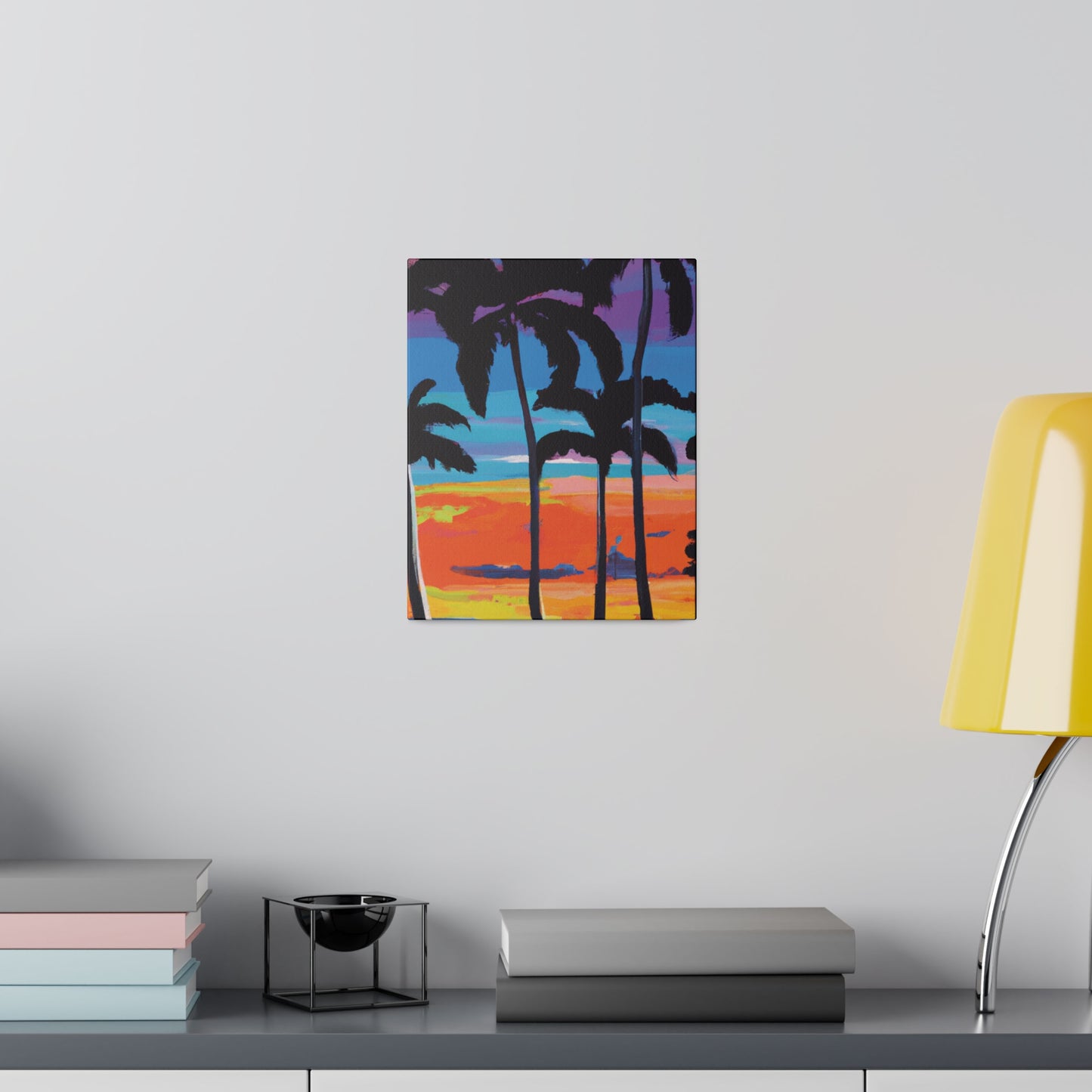 7891V - Miami Beach Sunset Painting Print | Miami | Beach | Sunset | Poster | Home Decor | Wall Art | Canvas