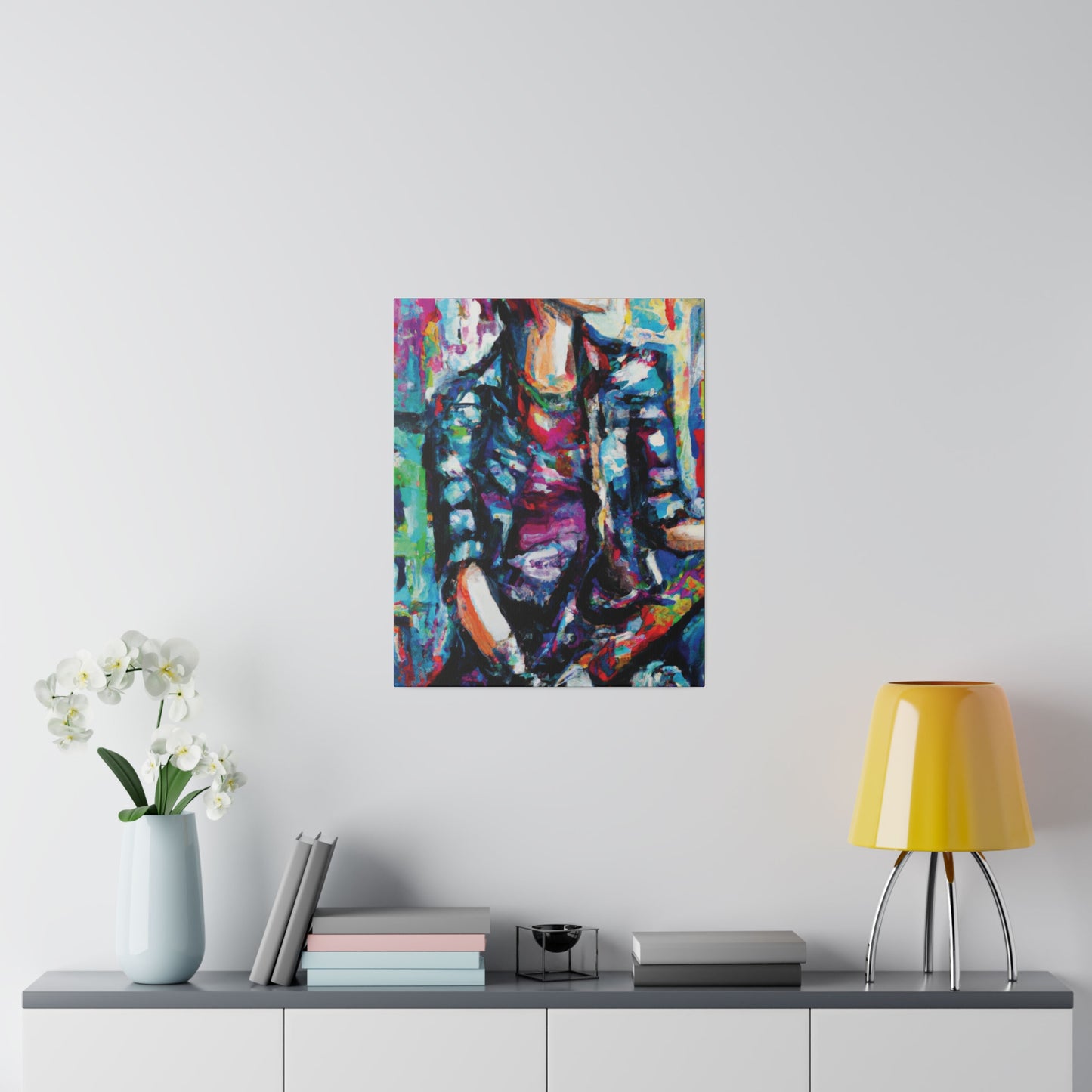 5033P - Rockstar Oil Painting Style Print | Poster | Home Decor | Wall Art | Music Art | Canvas