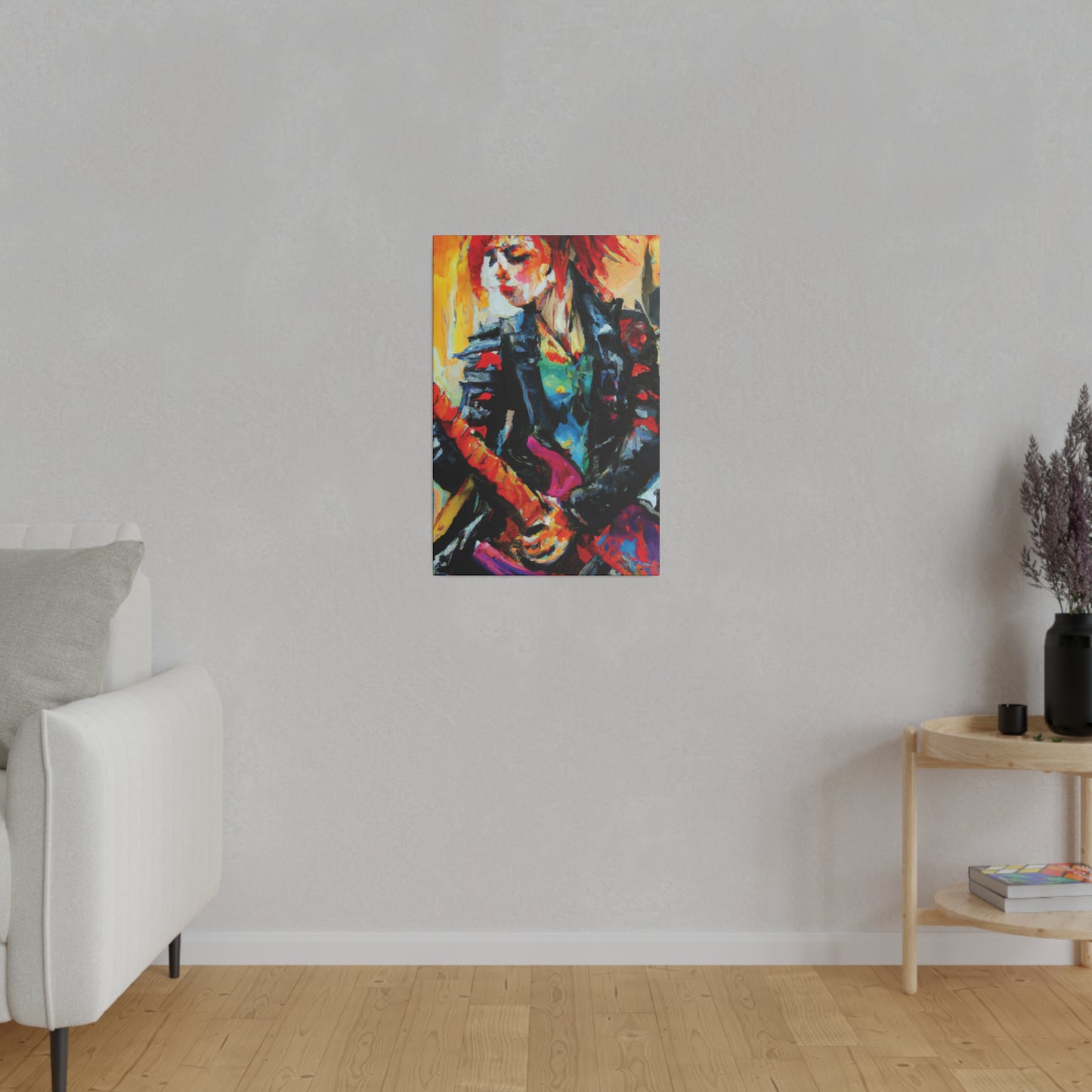 8596X - Rockstar Oil Painting Style Print | Poster | Home Decor | Wall Art | Music Art | Canvas