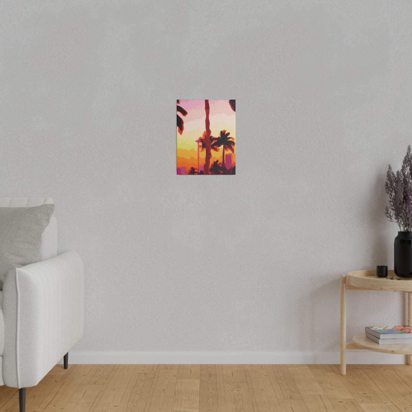 7016Q - Miami Beach Sunset Painting Print | Miami | Beach | Sunset | Poster | Home Decor | Wall Art | Canvas