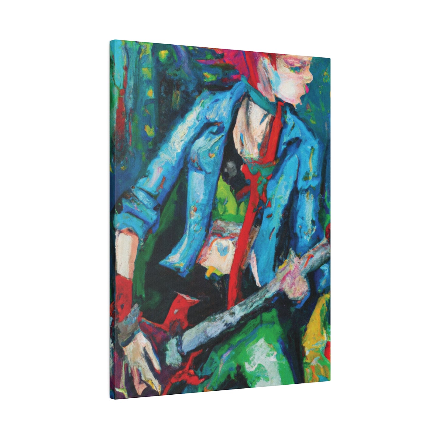 6775F - Rockstar Oil Painting Style Print | Poster | Home Decor | Wall Art | Music Art | Canvas