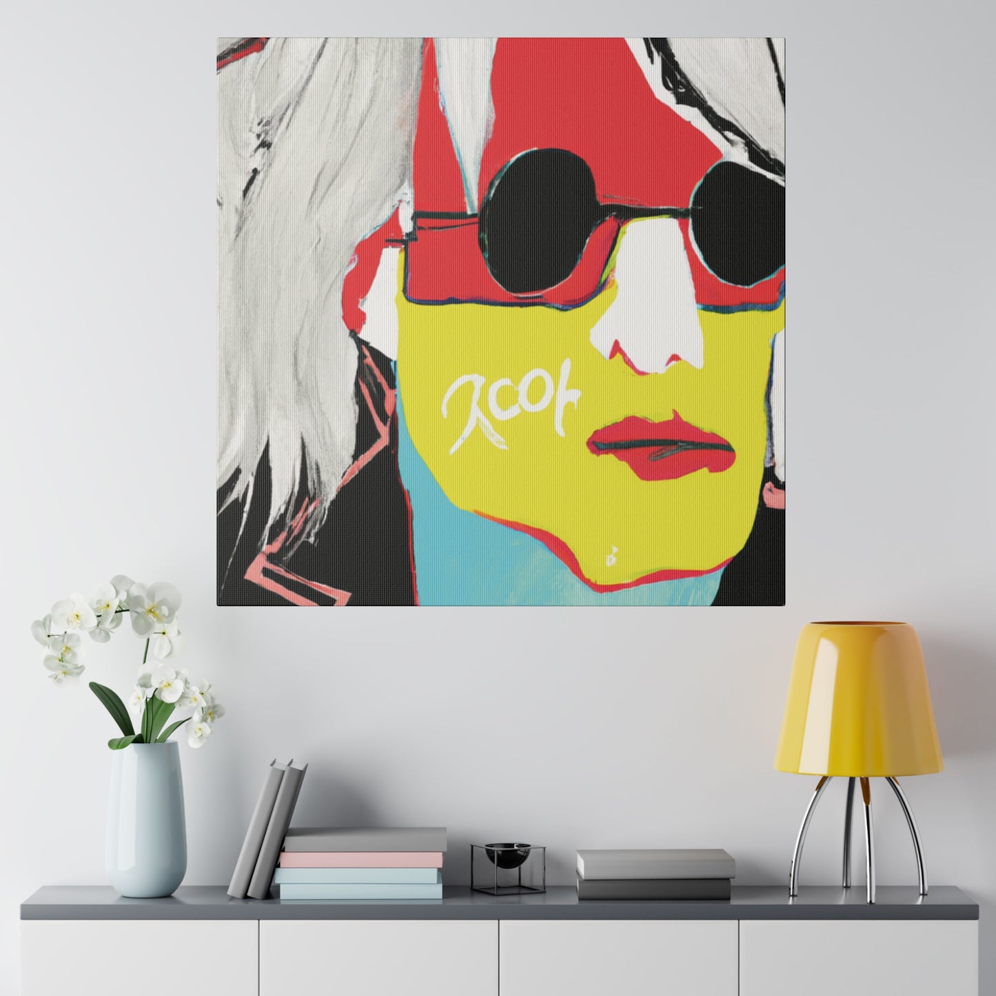 6953R - Rockstar Painting Print | Face | Abstract | Poster | Home Decor | Wall Art | Music Art | Canvas