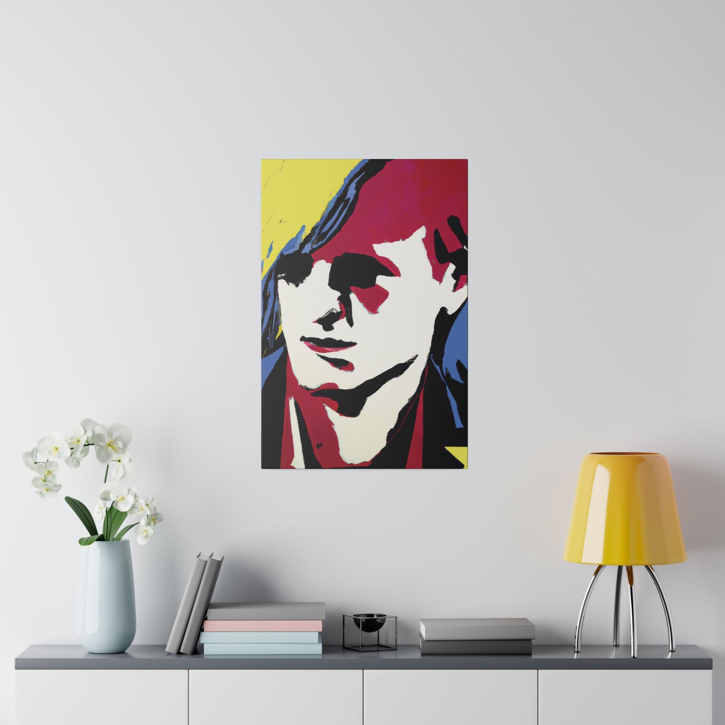 8246E - Rockstar Painting Print | Face | Abstract | Poster | Home Decor | Wall Art | Music Art | Canvas