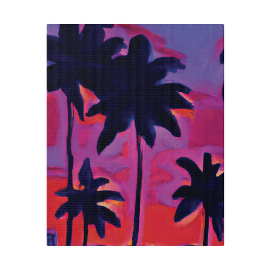 641R - Miami Beach Sunset Painting Print | Miami | Beach | Sunset | Poster | Home Decor | Wall Art | Canvas