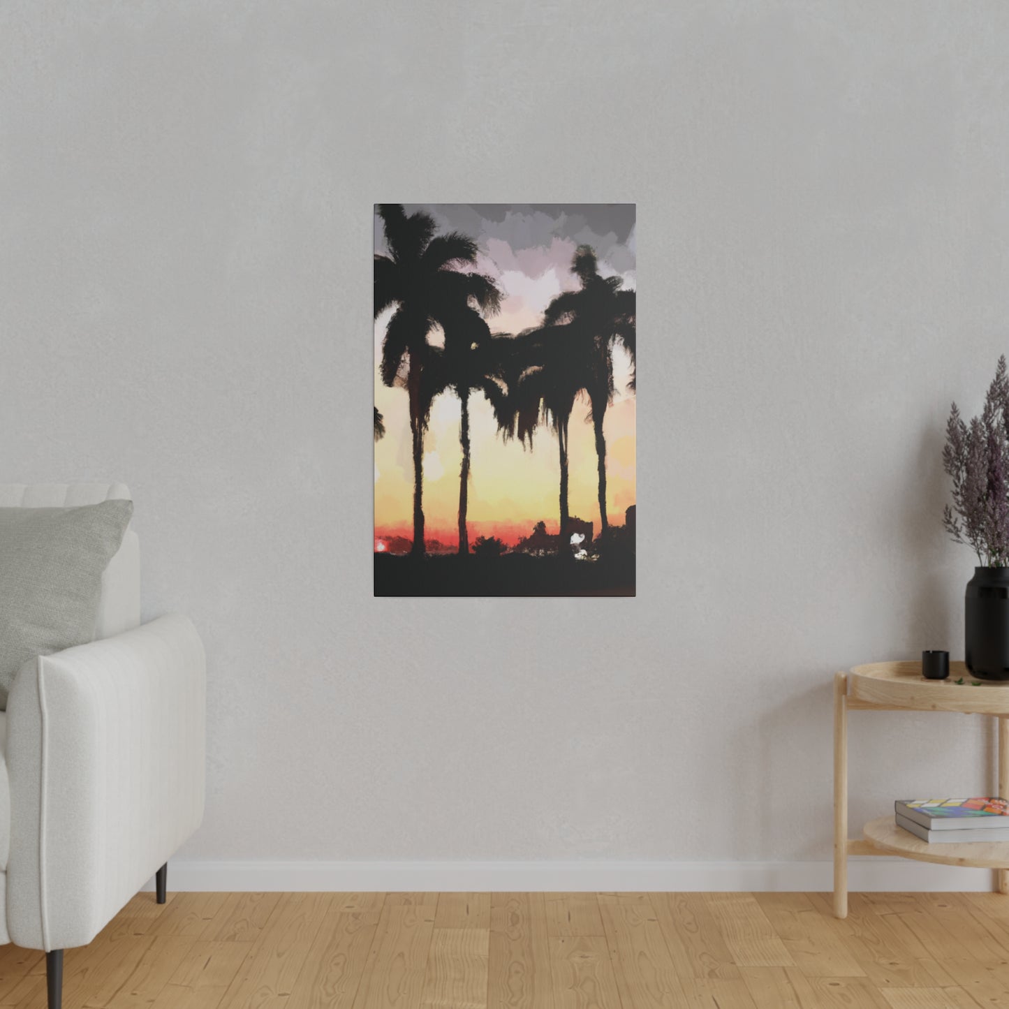 4763J - Miami Beach Sunset Painting Print | Miami | Beach | Sunset | Poster | Home Decor | Wall Art | Canvas