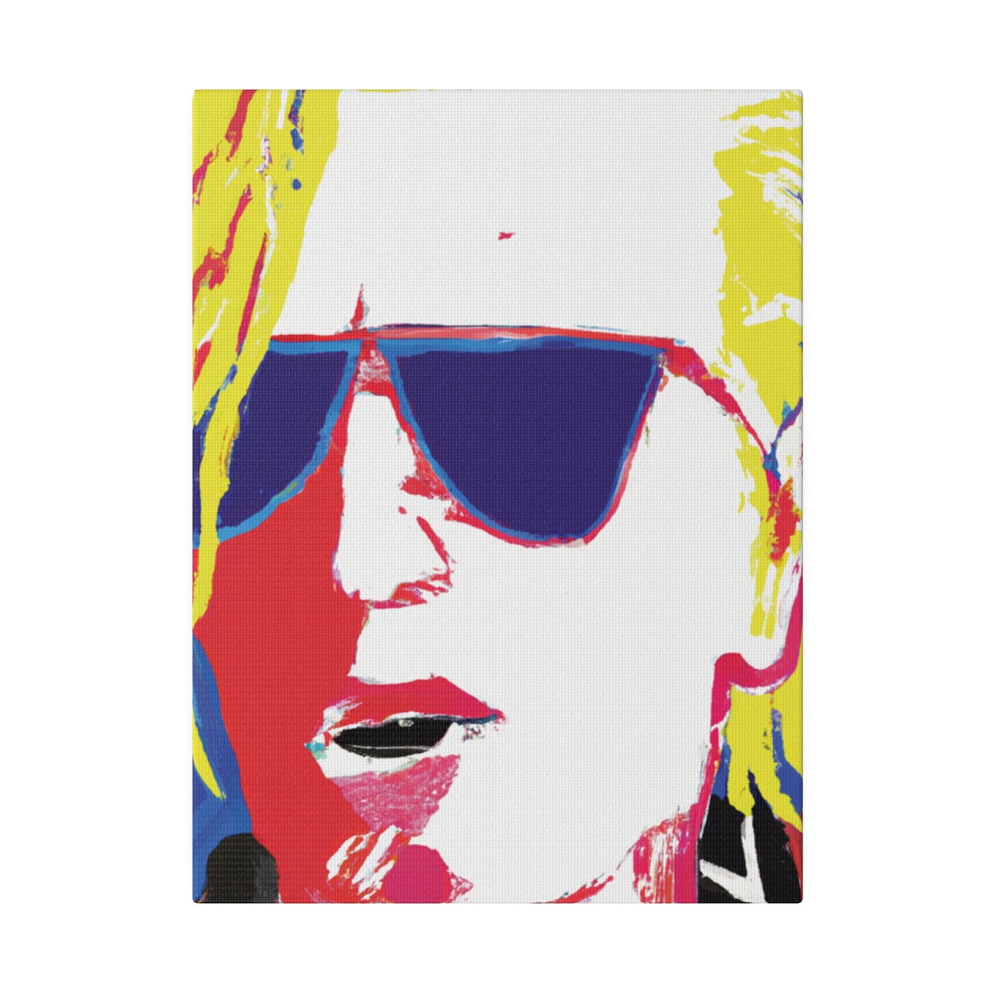 7405Y - Rockstar Painting Print | Face | Abstract | Poster | Home Decor | Wall Art | Music Art | Canvas