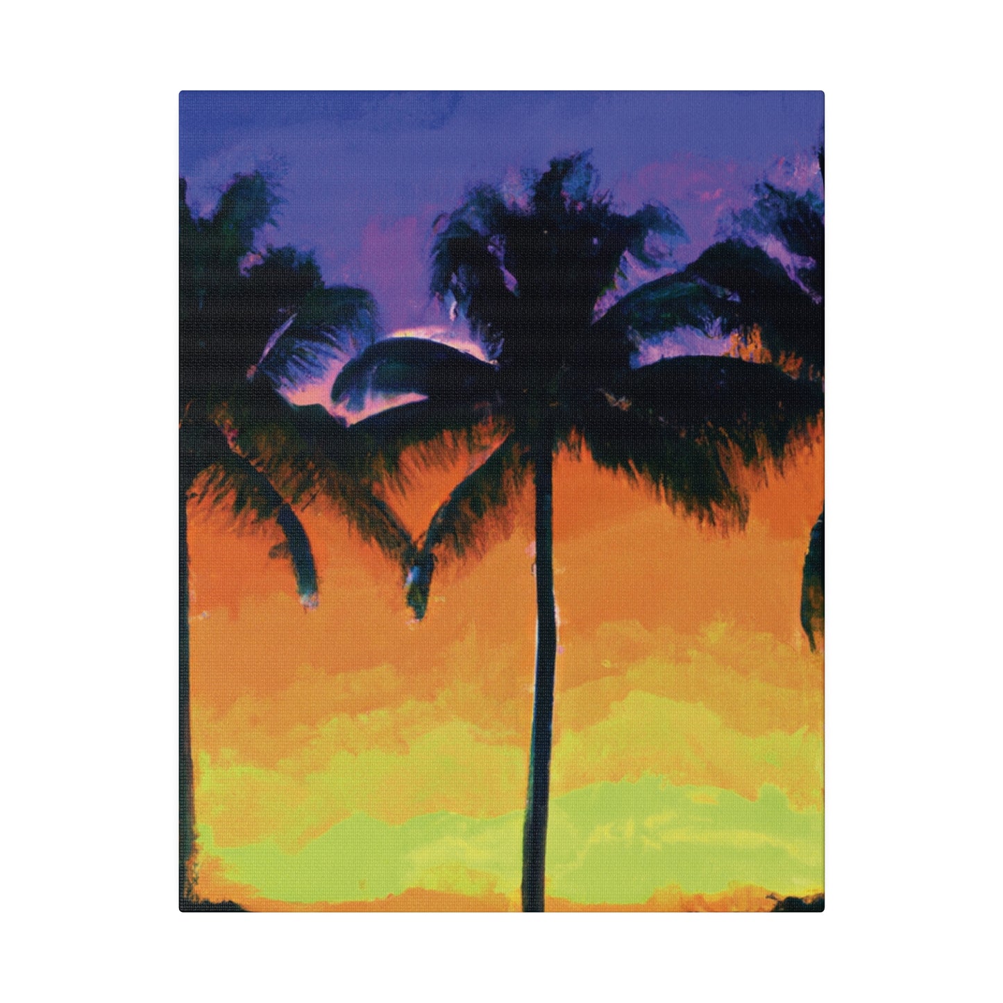 6354V - Miami Beach Sunset Painting Print | Miami | Beach | Sunset | Poster | Home Decor | Wall Art | Canvas