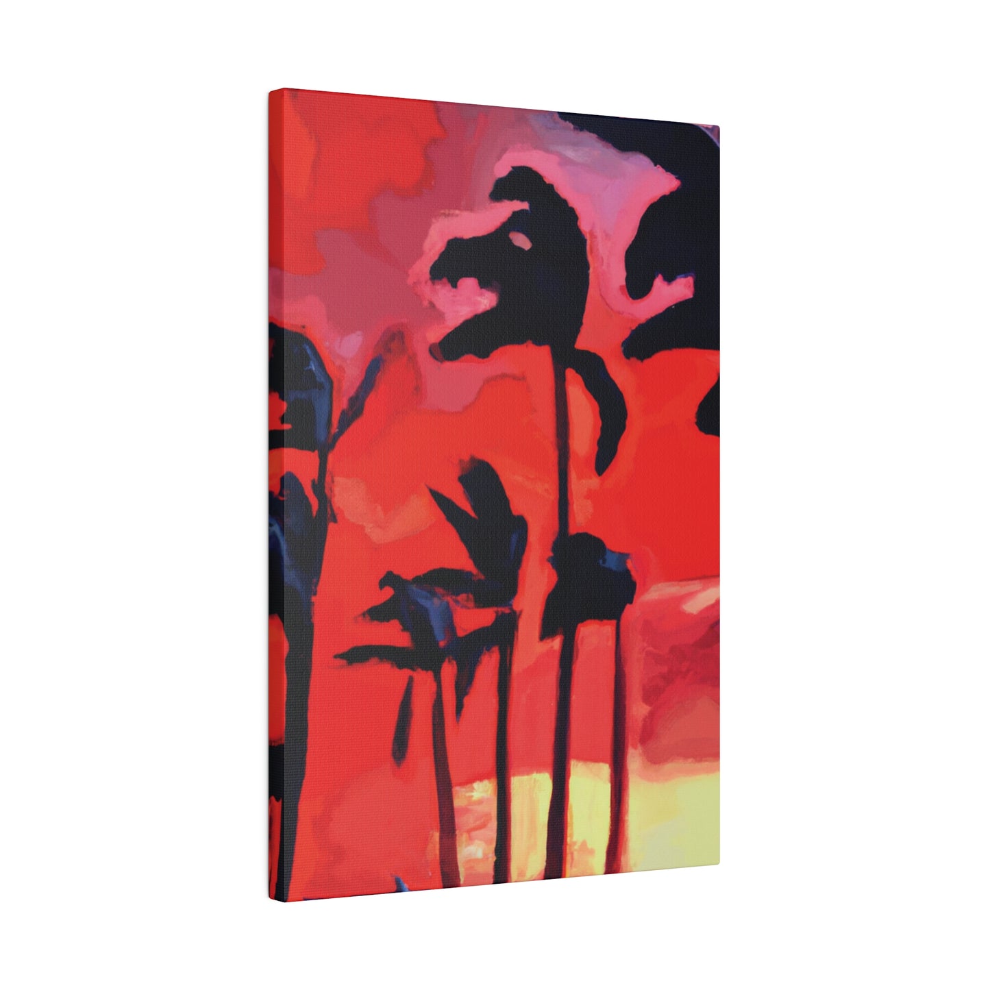 7933T - Miami Beach Sunset Painting Print | Miami | Beach | Sunset | Poster | Home Decor | Wall Art | Canvas