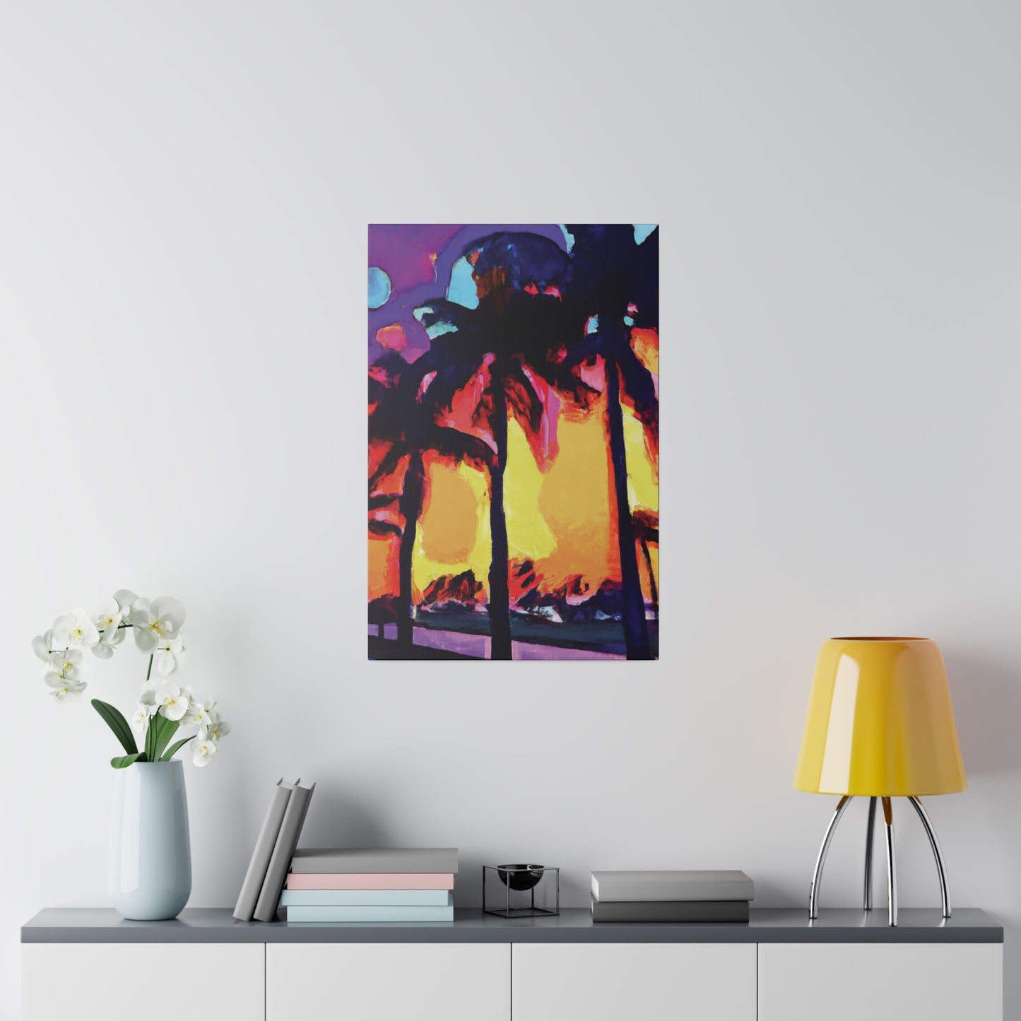 7278A - Miami Beach Sunset Painting Print | Miami | Beach | Sunset | Poster | Home Decor | Wall Art | Canvas