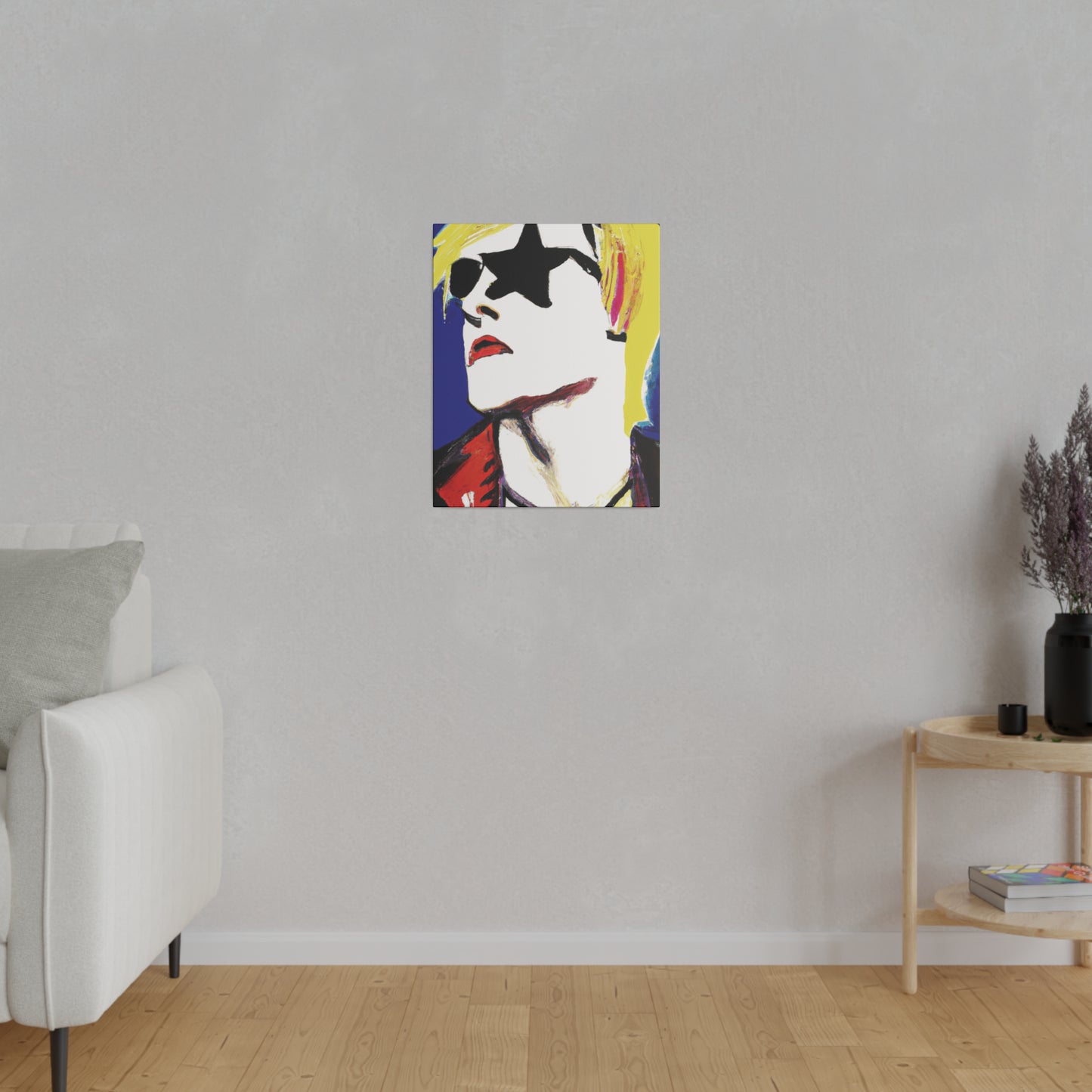 6807A - Rockstar Painting Print | Face | Abstract | Poster | Home Decor | Wall Art | Music Art | Canvas