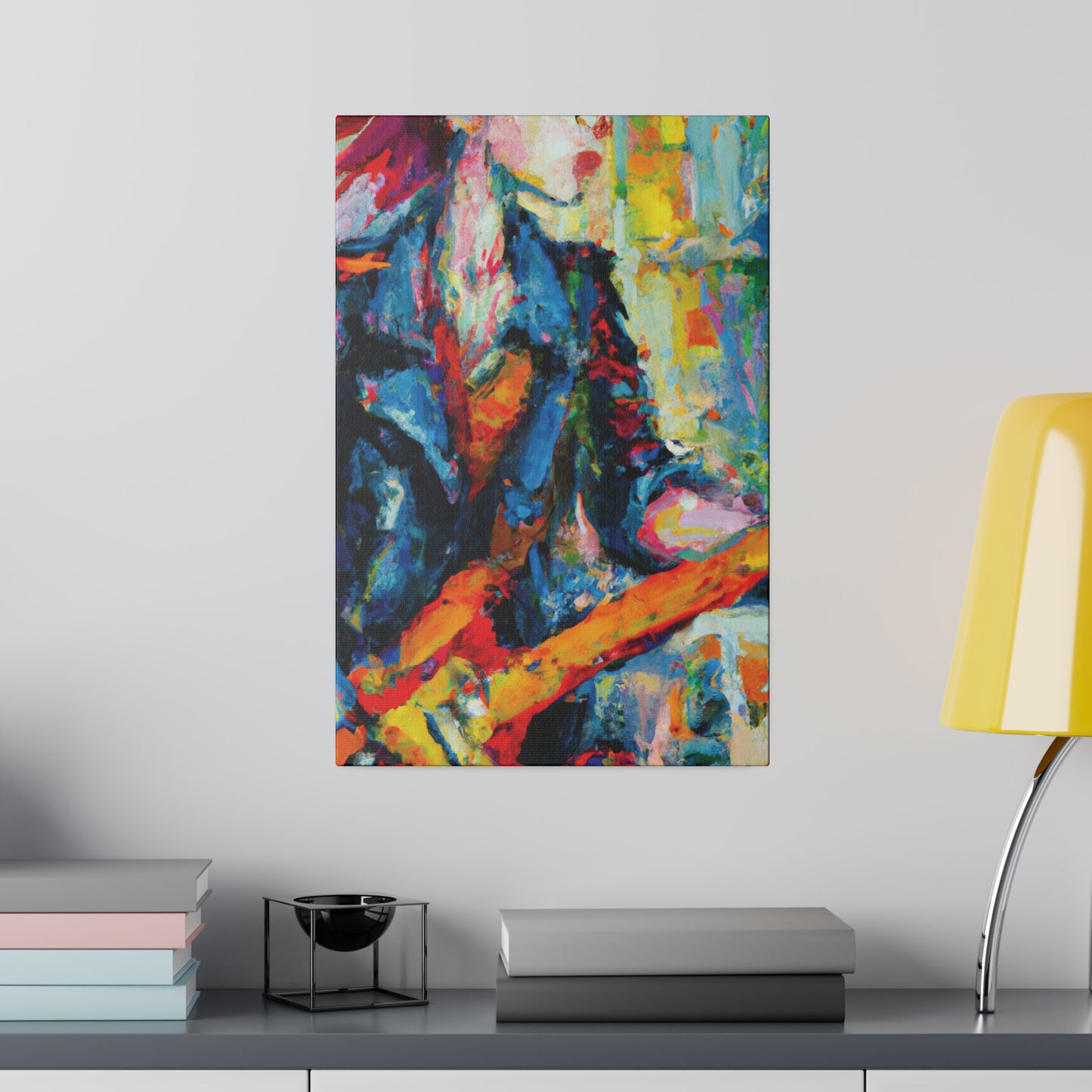 5379F - Rockstar Oil Painting Style Print | Poster | Home Decor | Wall Art | Music Art | Canvas