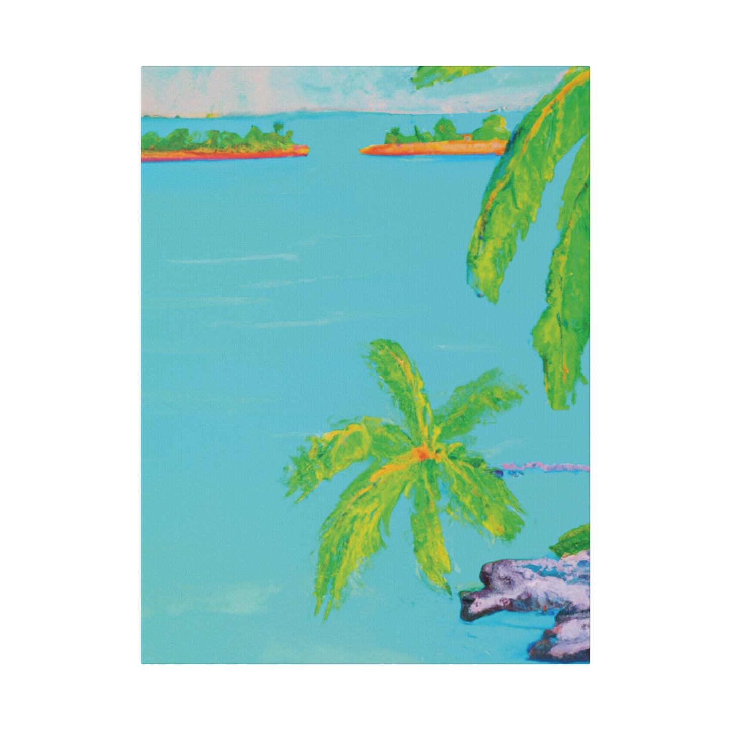 8932V - Bahamas Ocean Painting Print | Bahamas | Ocean | Beach | Poster | Home Decor | Wall Art | Canvas