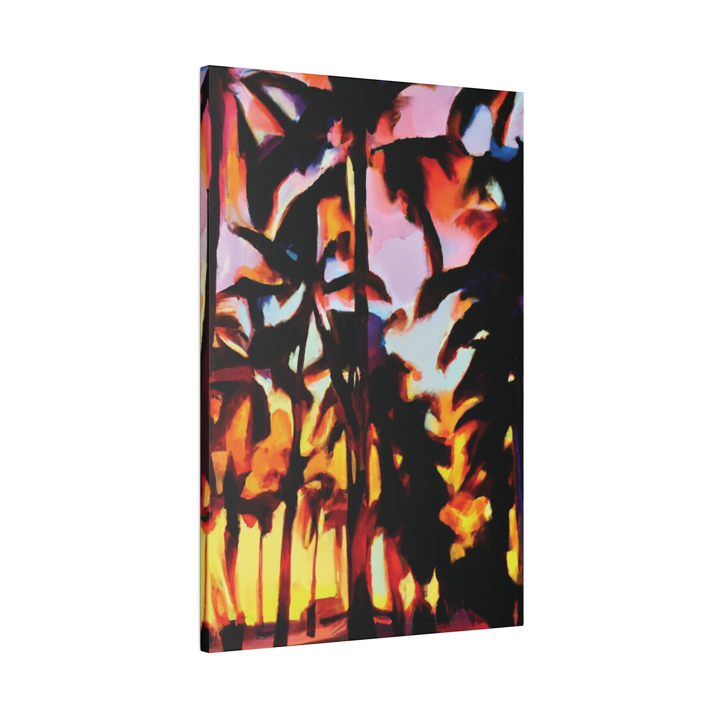 9123T - Miami Beach Sunset Painting Print | Miami | Beach | Sunset | Poster | Home Decor | Wall Art | Canvas