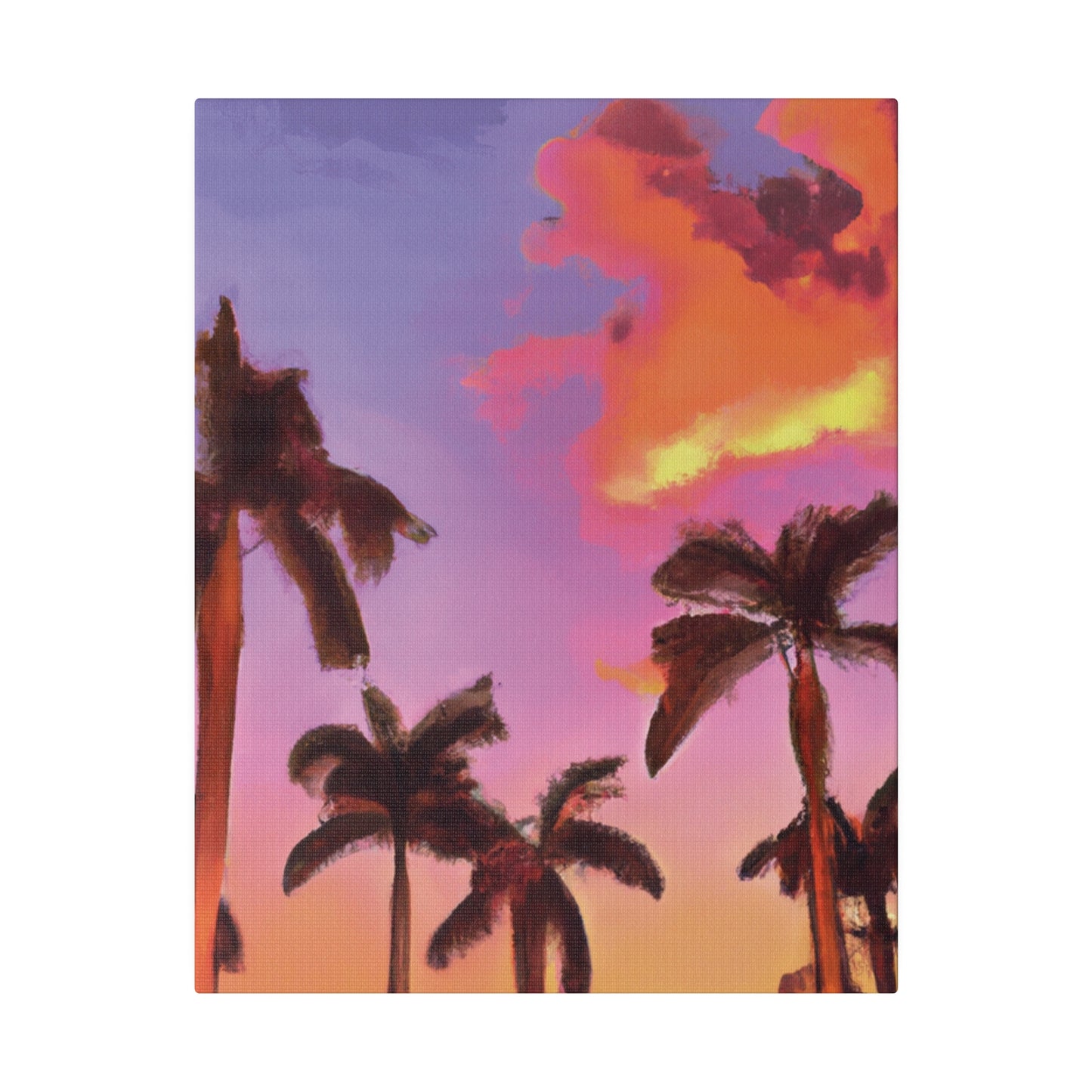 7518V - Miami Beach Sunset Painting Print | Miami | Beach | Sunset | Poster | Home Decor | Wall Art | Canvas