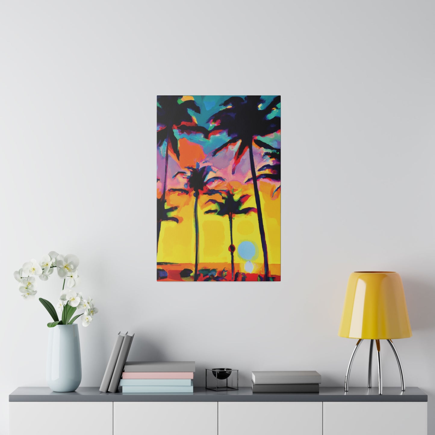 108K - Miami Beach Sunset Painting Print | Miami | Beach | Sunset | Poster | Home Decor | Wall Art | Canvas