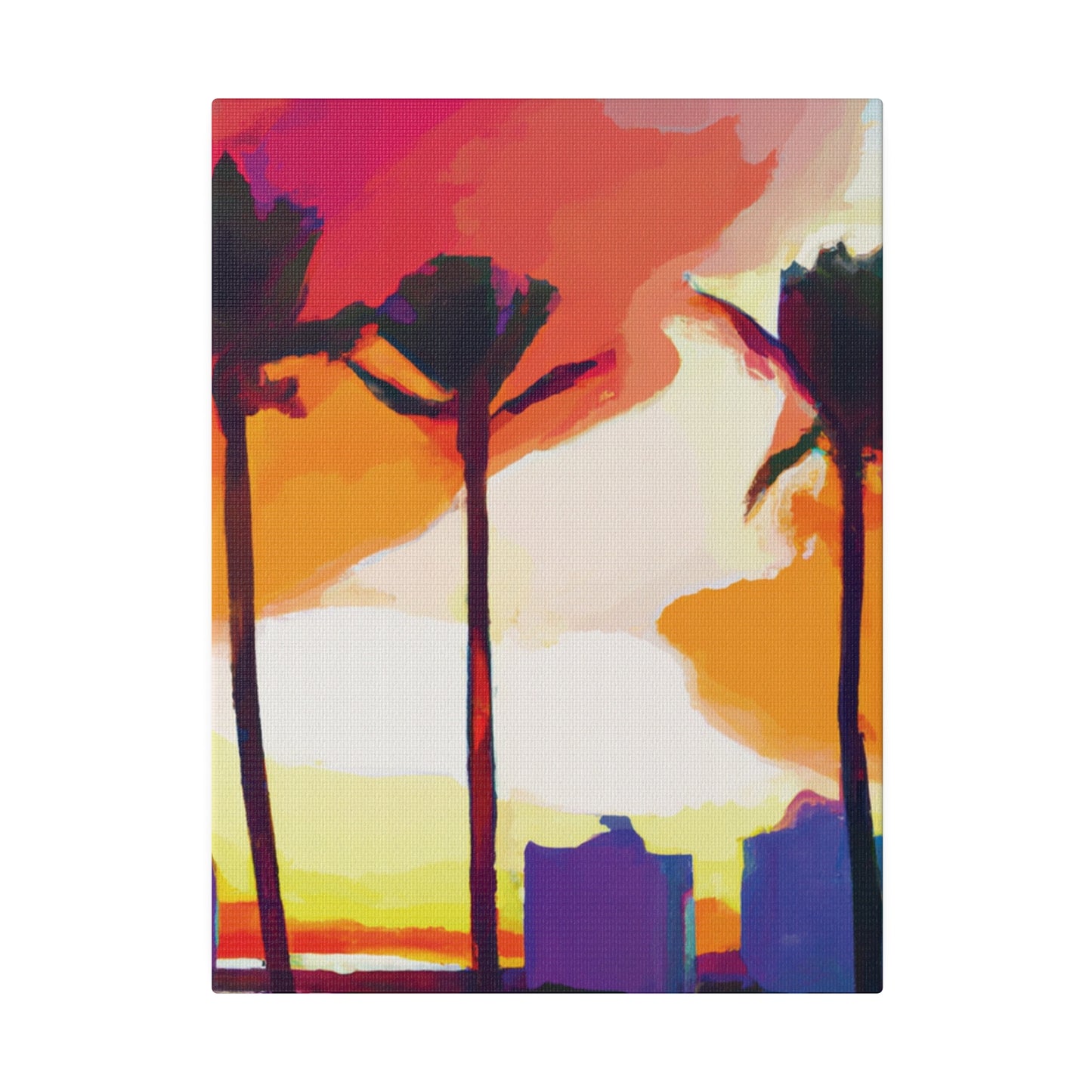 1605J - Miami Beach Sunset Painting Print | Miami | Beach | Sunset | Poster | Home Decor | Wall Art | Canvas