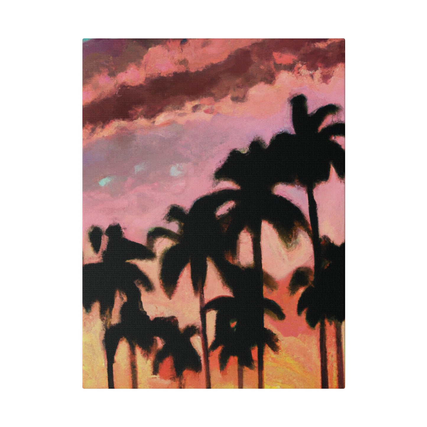 8559Q - Miami Beach Sunset Painting Print | Miami | Beach | Sunset | Poster | Home Decor | Wall Art | Canvas
