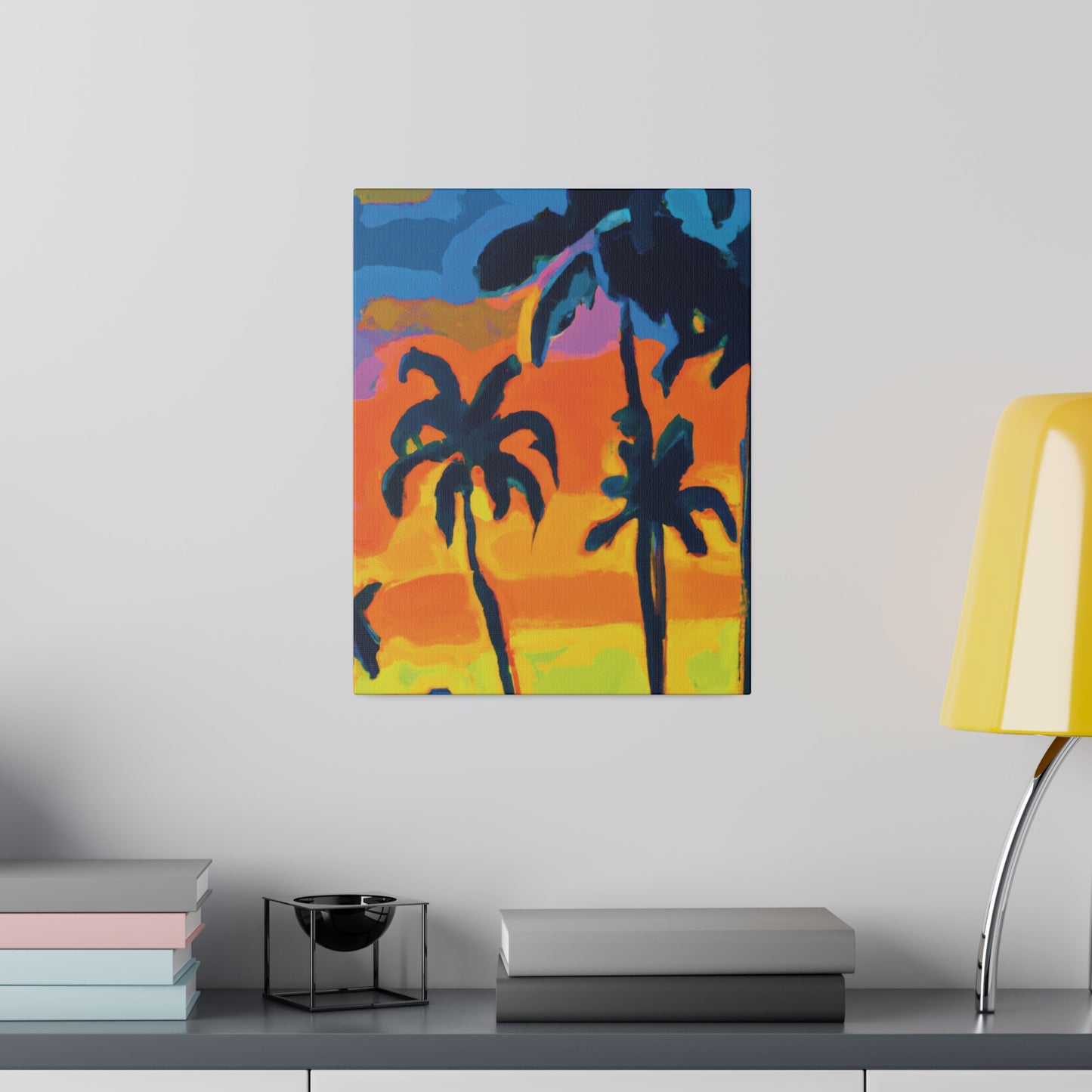 5462R - Miami Beach Sunset Painting Print | Miami | Beach | Sunset | Poster | Home Decor | Wall Art | Canvas