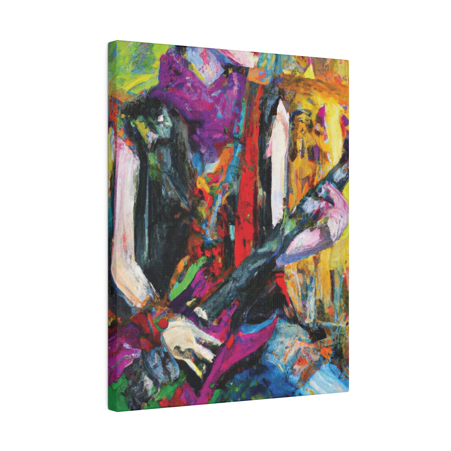 3088A - Rockstar Oil Painting Style Print | Poster | Home Decor | Wall Art | Music Art | Canvas